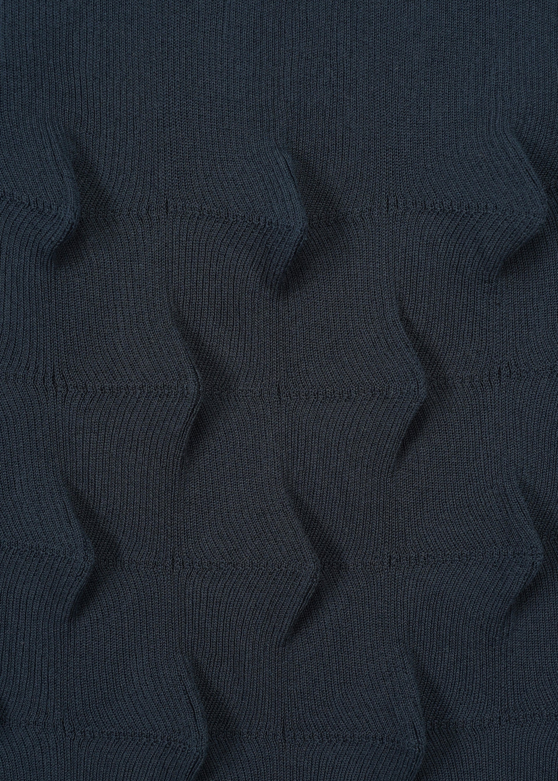Issey Miyake HaaT Zig Zag Knit sukně bílá organická bavlna