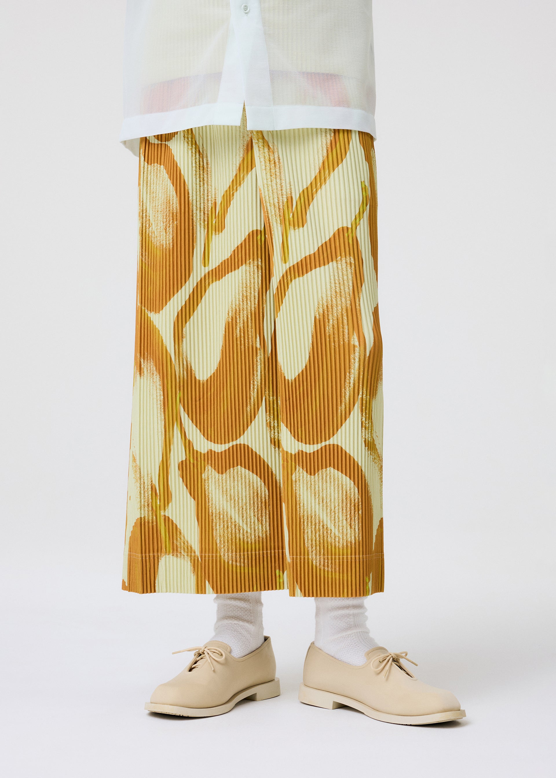 Issey Miyake Homme Plissé Fruits sukně žlutá