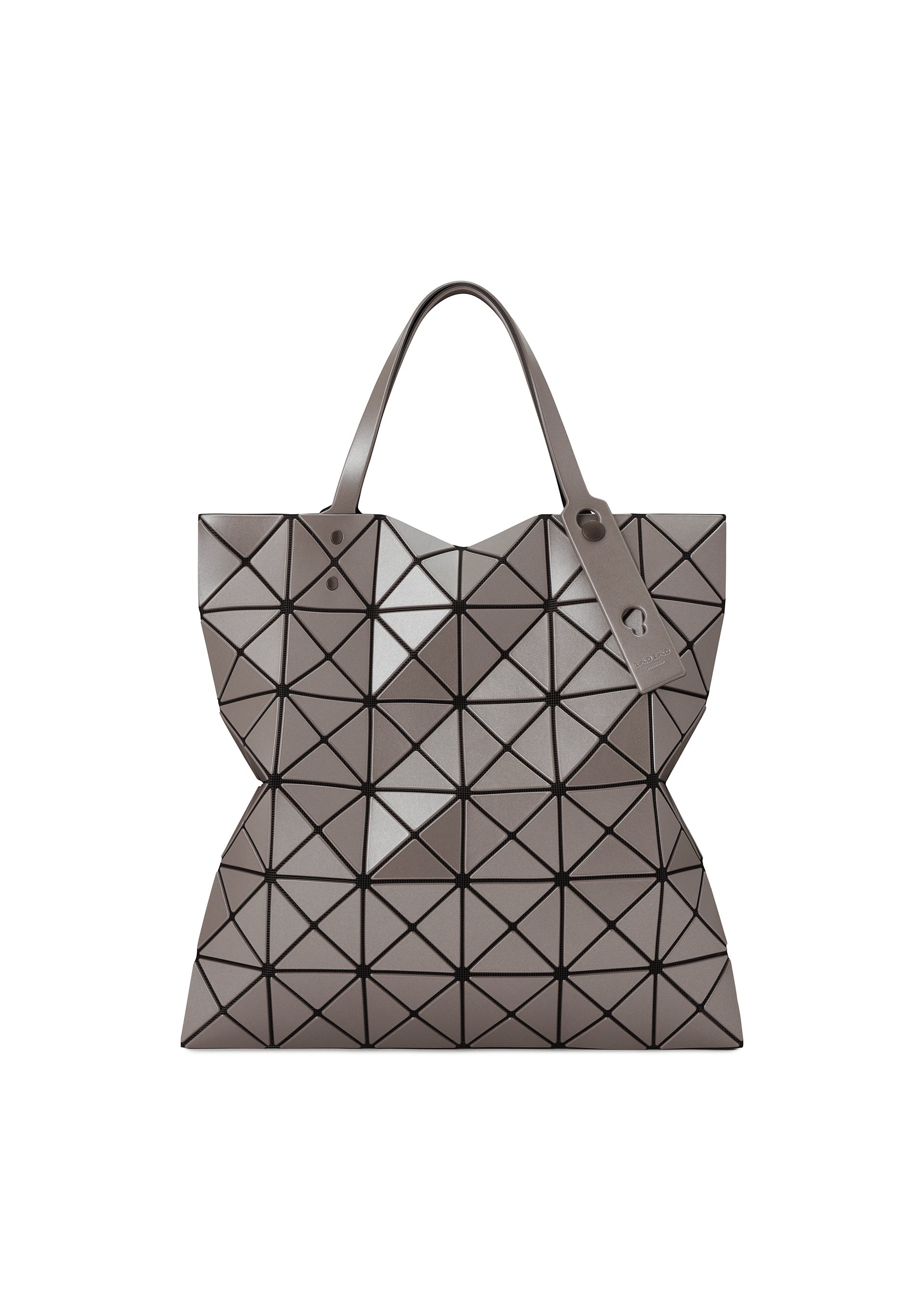 Issey Miyake Lucent Metallic tote kabelka béžová matná