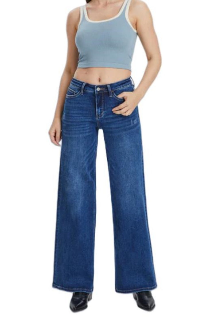 Norielle dámské džíny wide leg světle modré