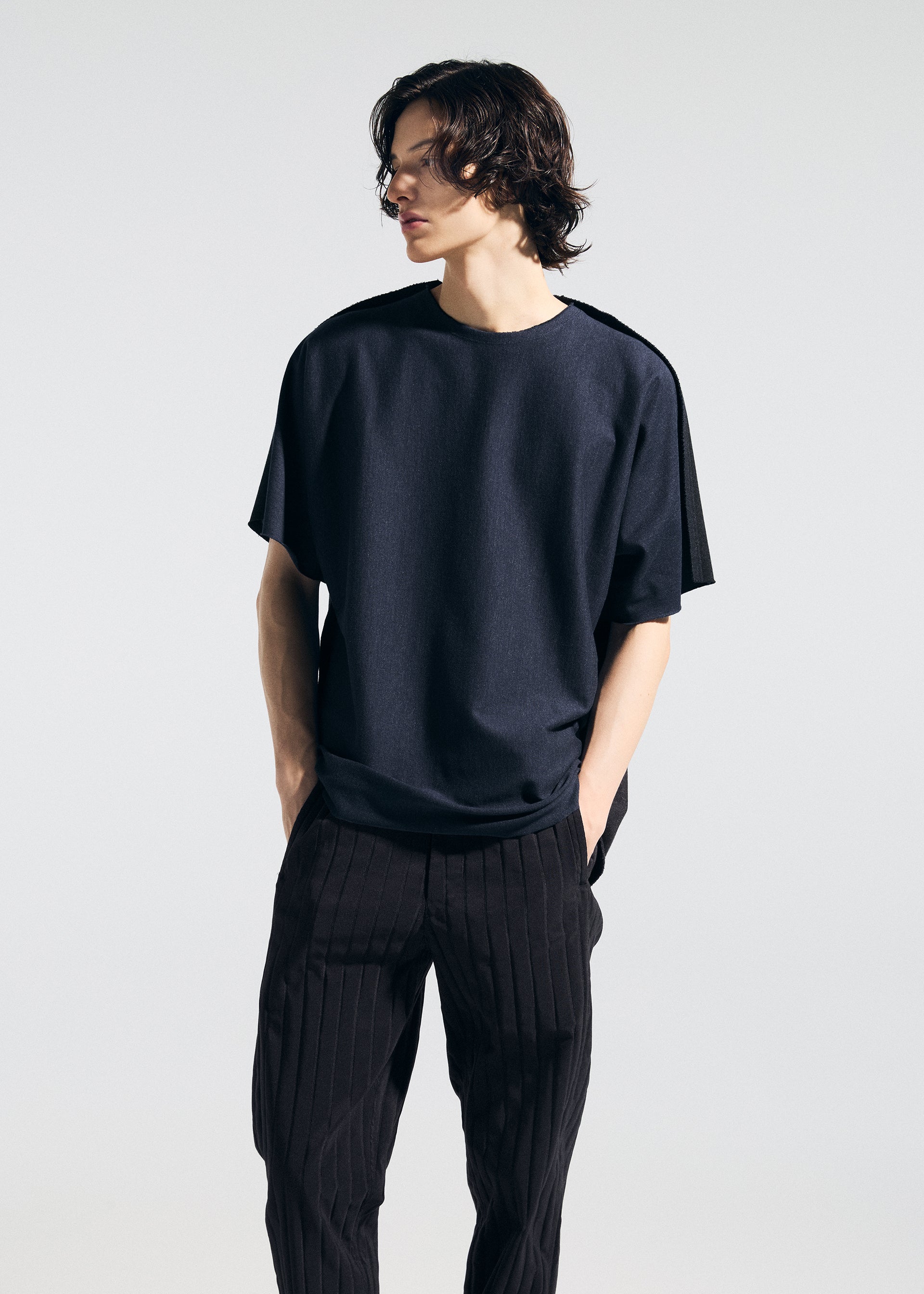 Issey Miyake Type-C 004 kalhoty bílé plisé