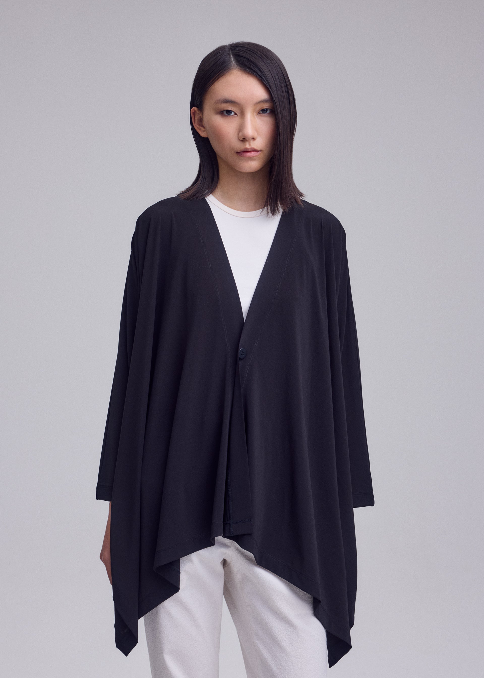 Issey Miyake Drape Jersey-68 kardigan splývavý