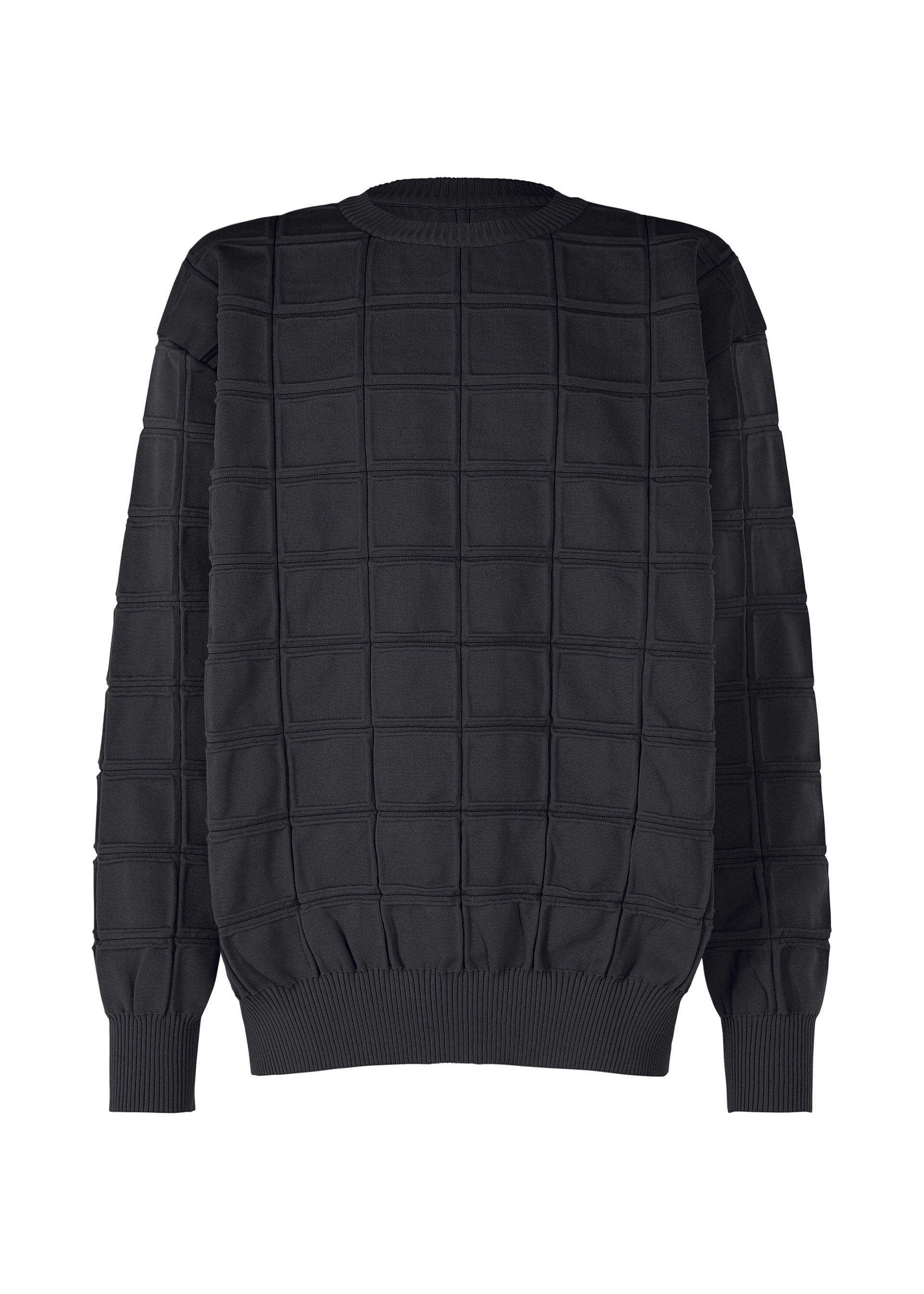 Issey Miyake Type-K 006 pletený top ivory strečový