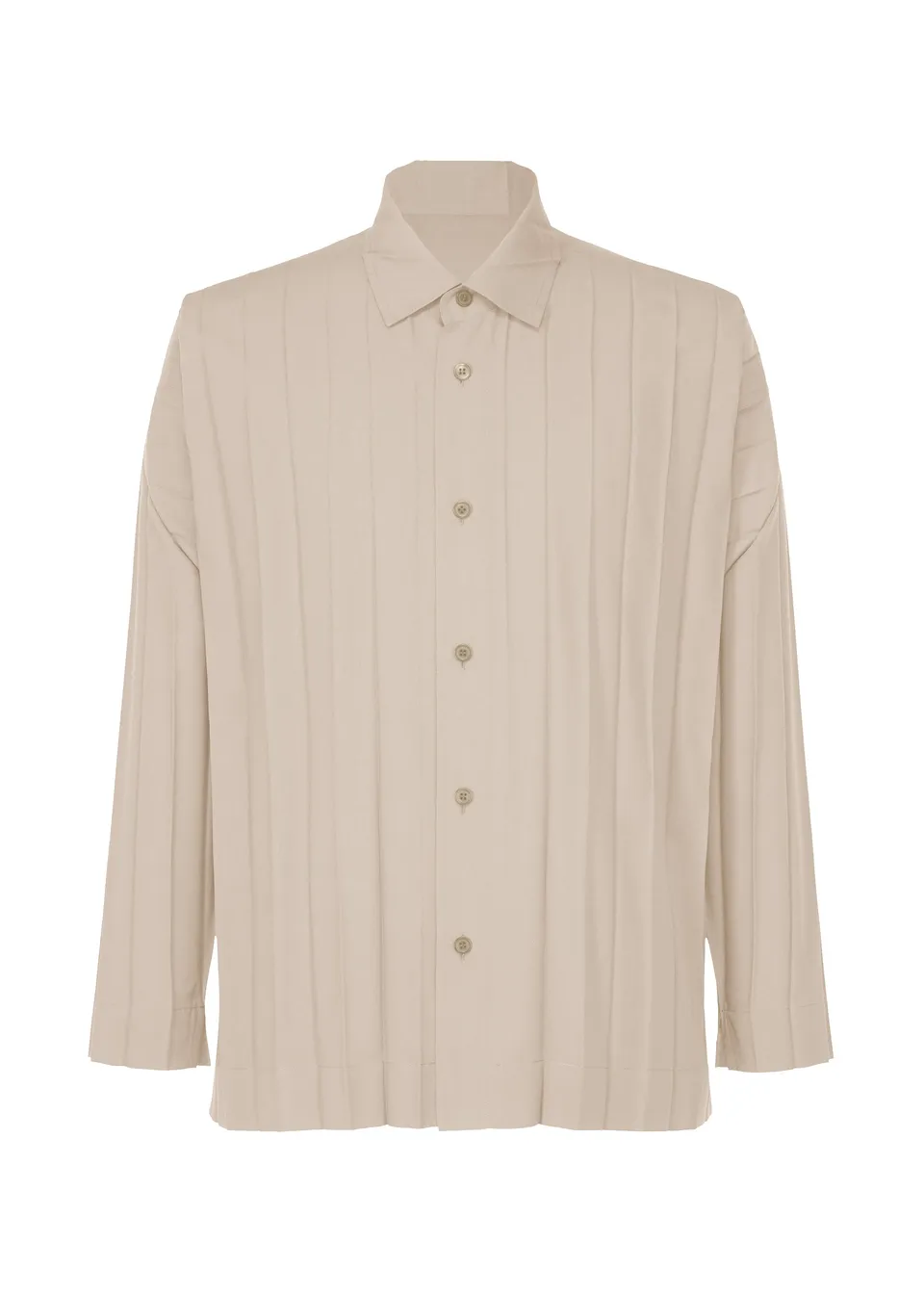 Issey Miyake Edge Shirt košile šedá plisovaná