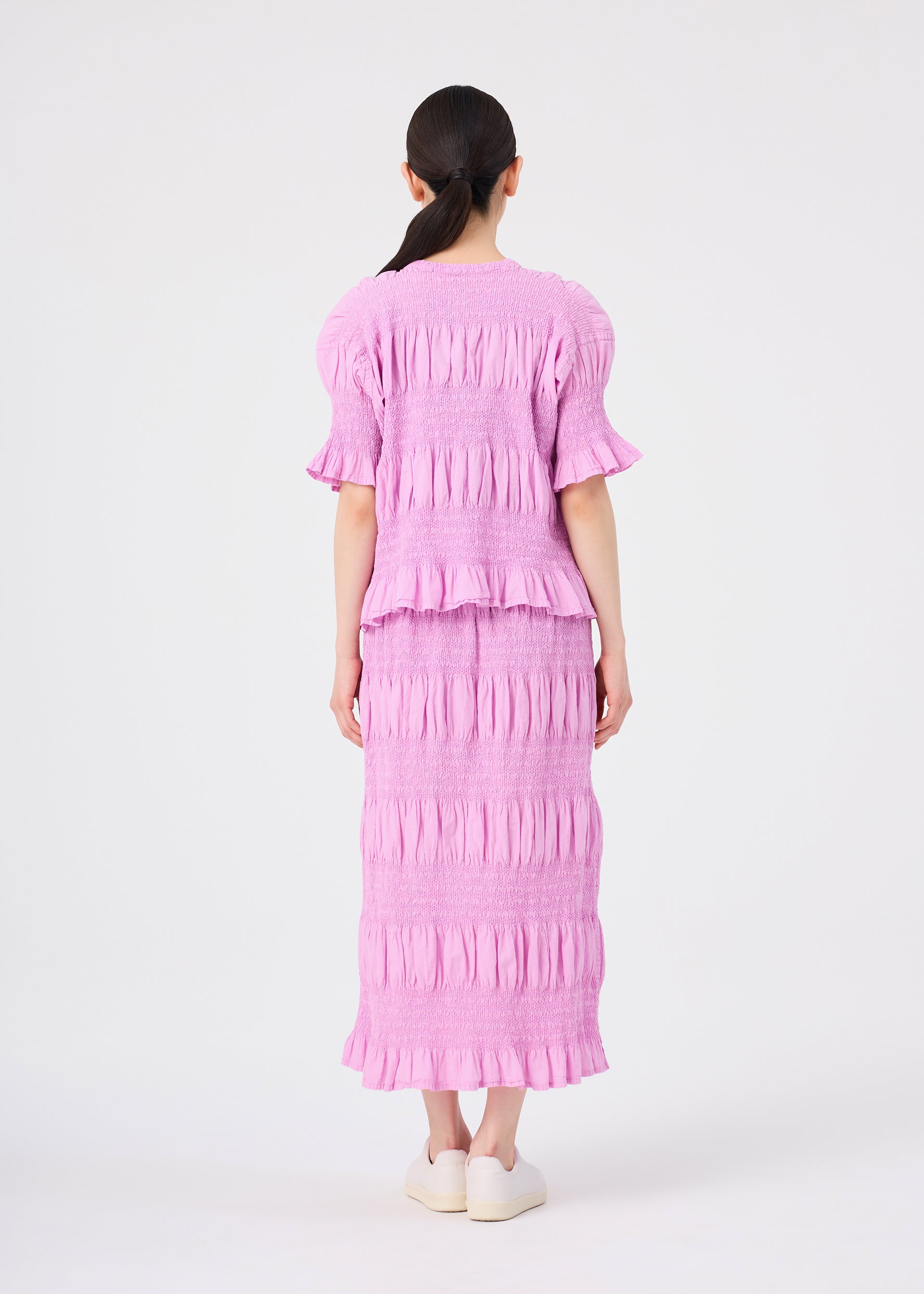 Issey Miyake Shrink Stripe MI64FG403 sukně černá