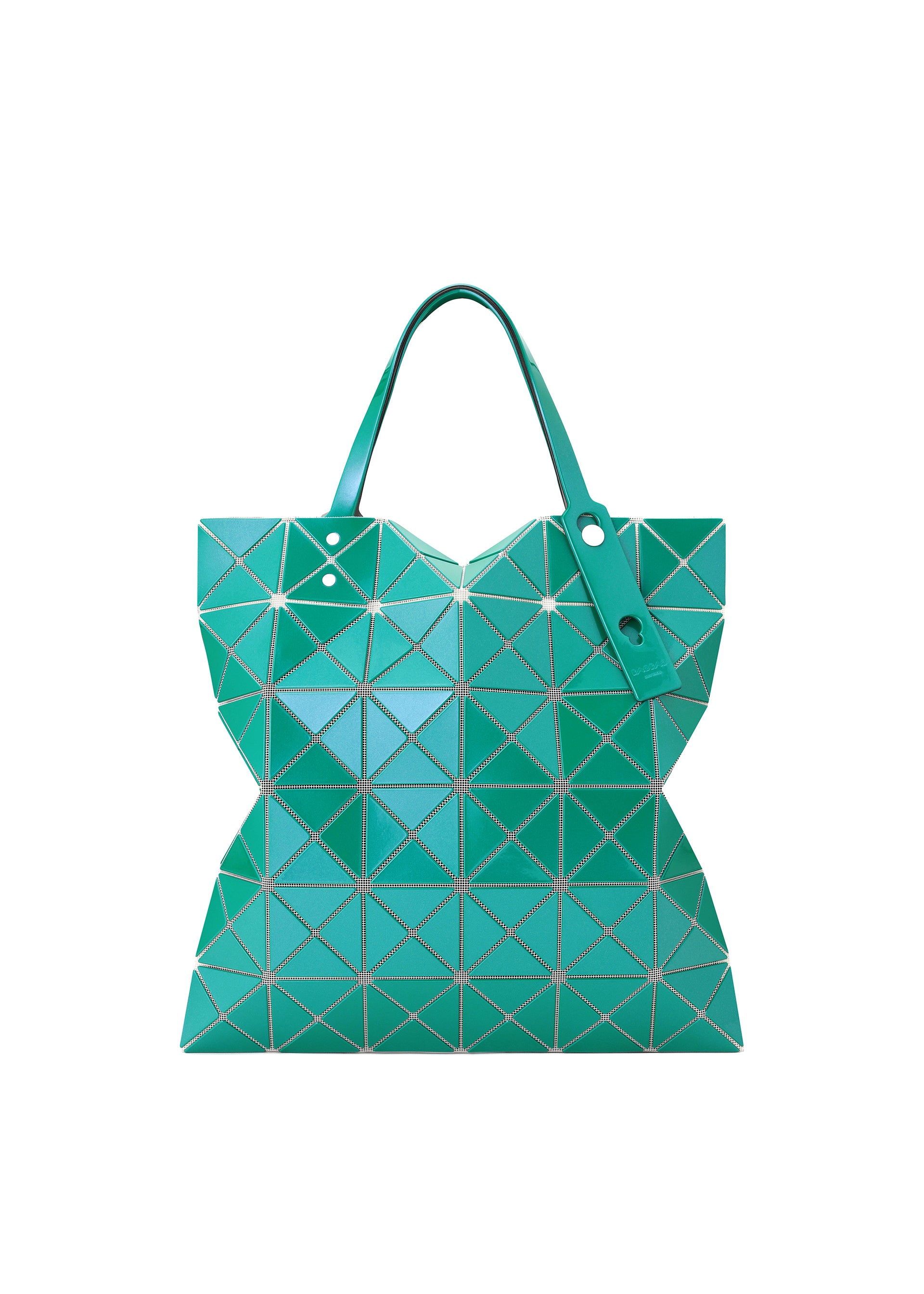 Issey Miyake Lucent Metallic tote kabelka bílá metalická