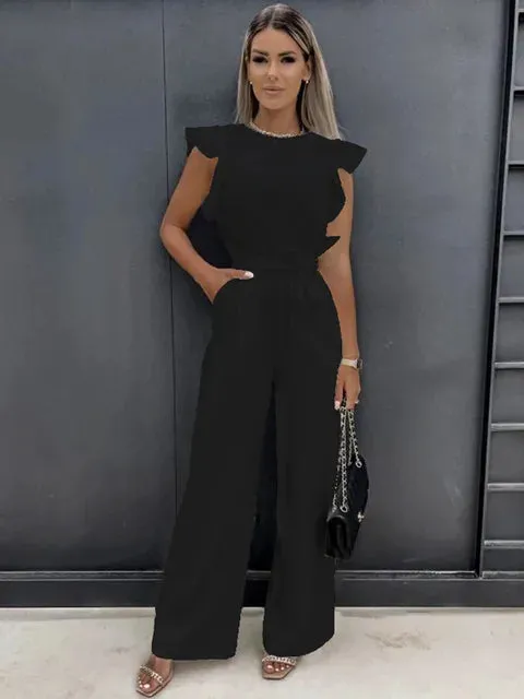 Norielle Mabel dámská kombinéza s volány černá