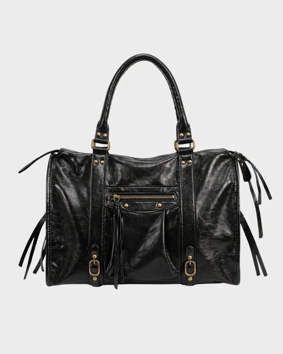 Norielle velka damska kabelka cabas cerna 40x34 cm