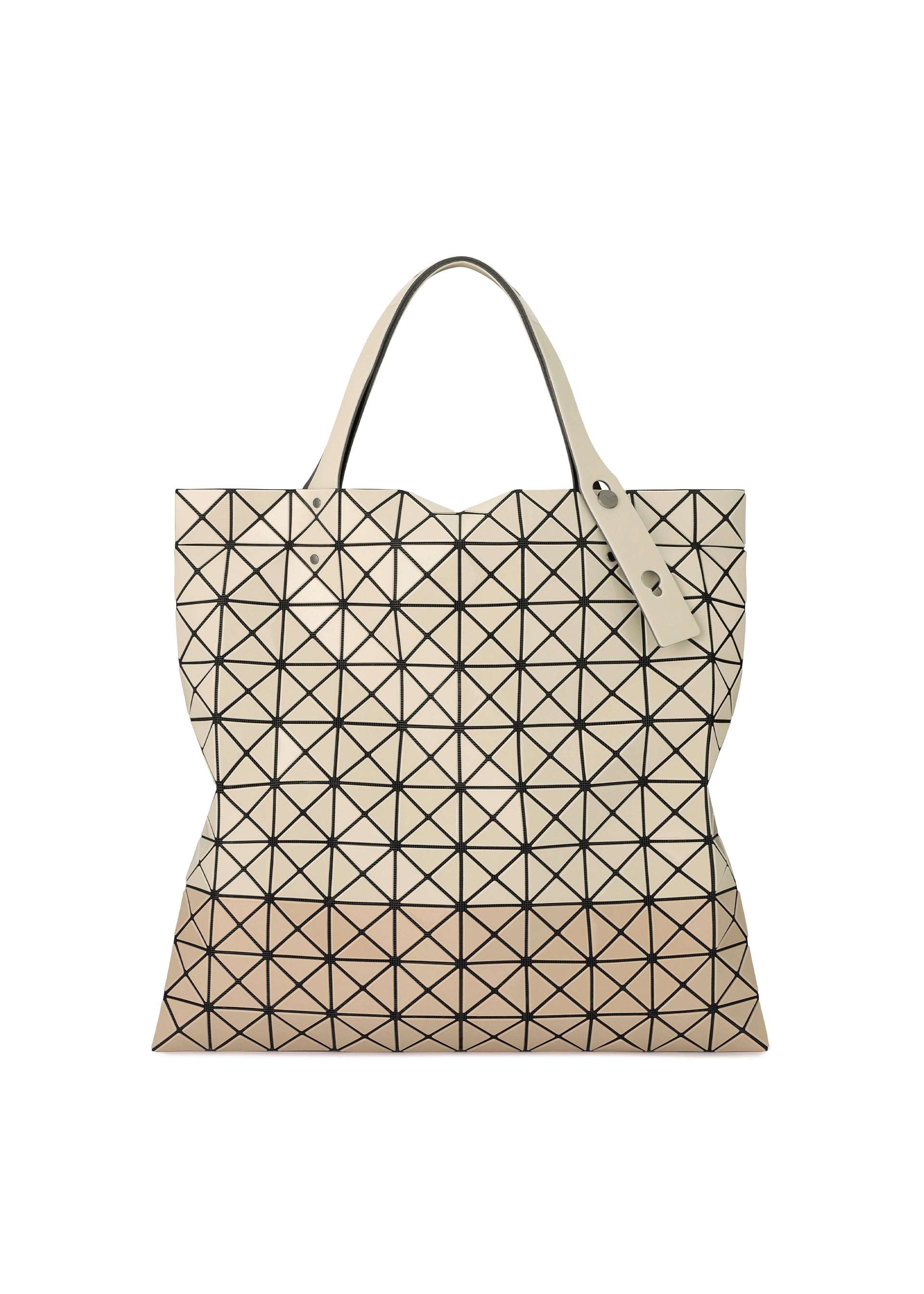 Issey Miyake Prism Bi-Color tote tmavě šedá s černou A4