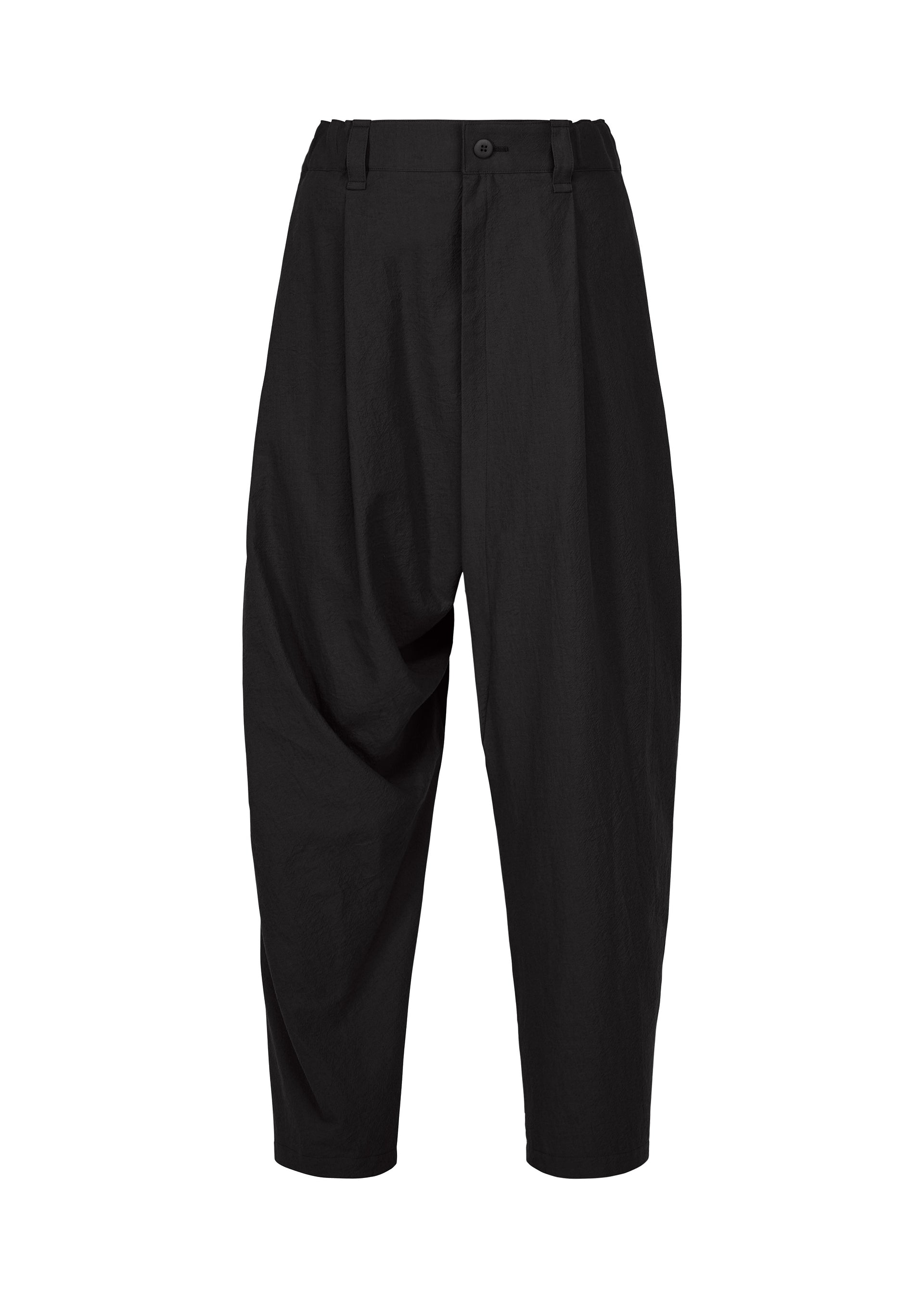 Issey Miyake Cotton Yak LA63FF174 kalhoty šedé vlněné