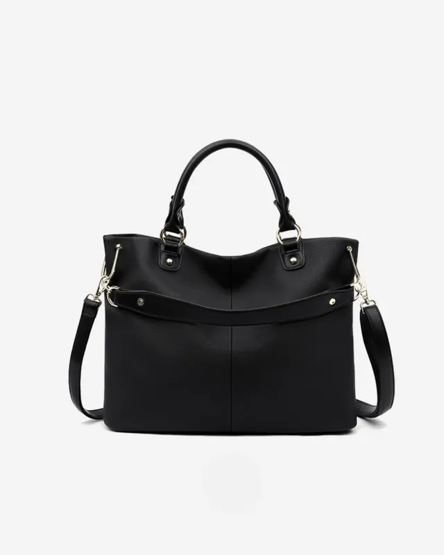 Norielle strukturovaná shopper kabelka černá