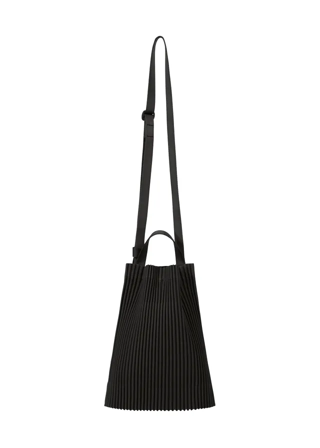 Issey Miyake Drawstring Pleats Bag taška černá plisé