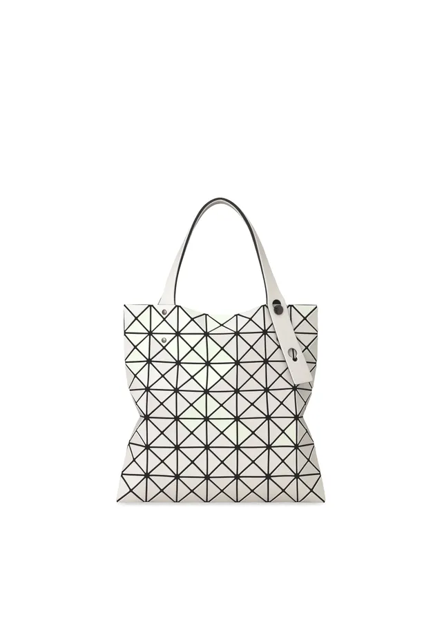 Issey Miyake Prism Matte-2 tote kabelka white perleťová