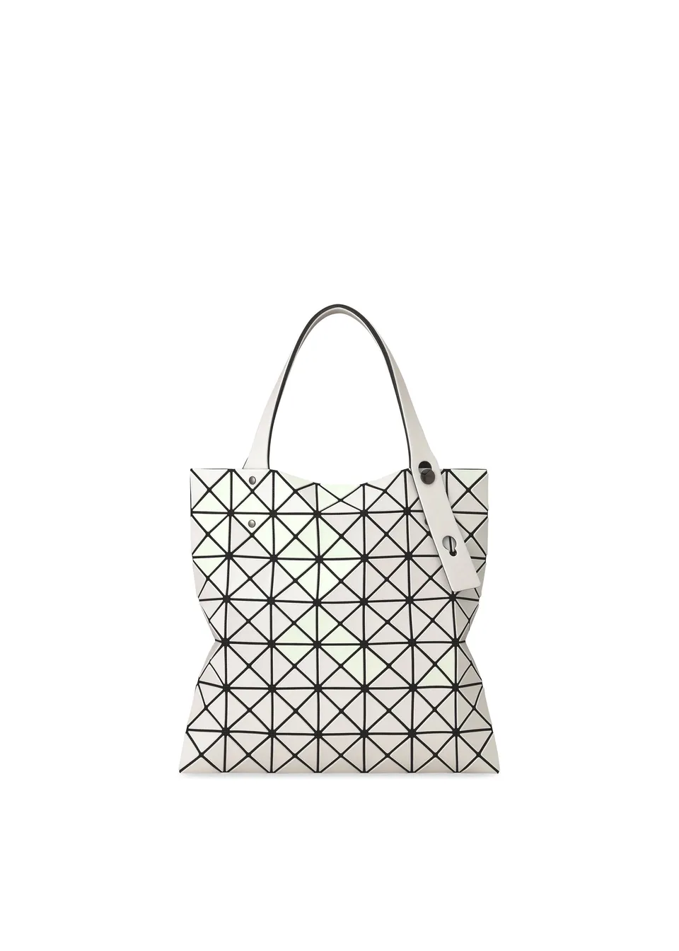 Issey Miyake Prism Matte-2 tote kabelka white perleťová