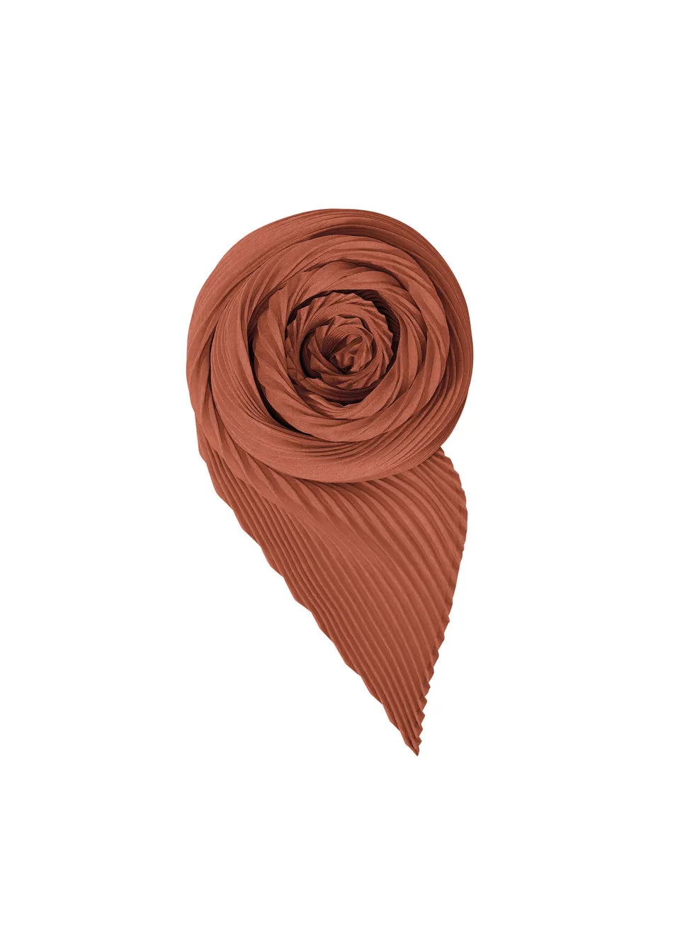 Issey Miyake Homme Plissé Pleats Stole šála červená