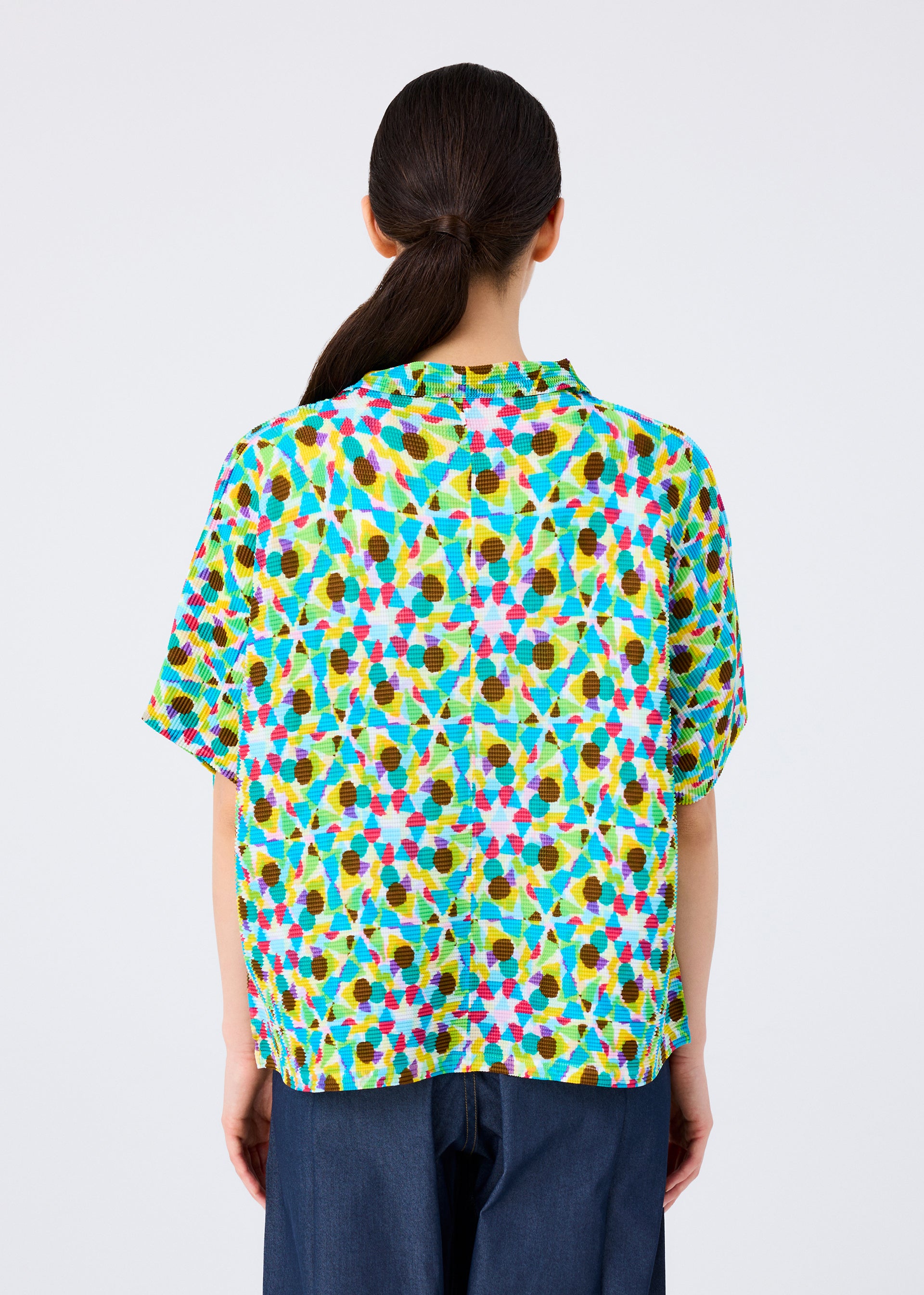 Issey Miyake Kaleidoscope kardigan černý plisovaný