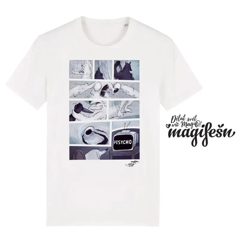 Magifešn XY P(e)SYCHO unisex tričko biobavlna
