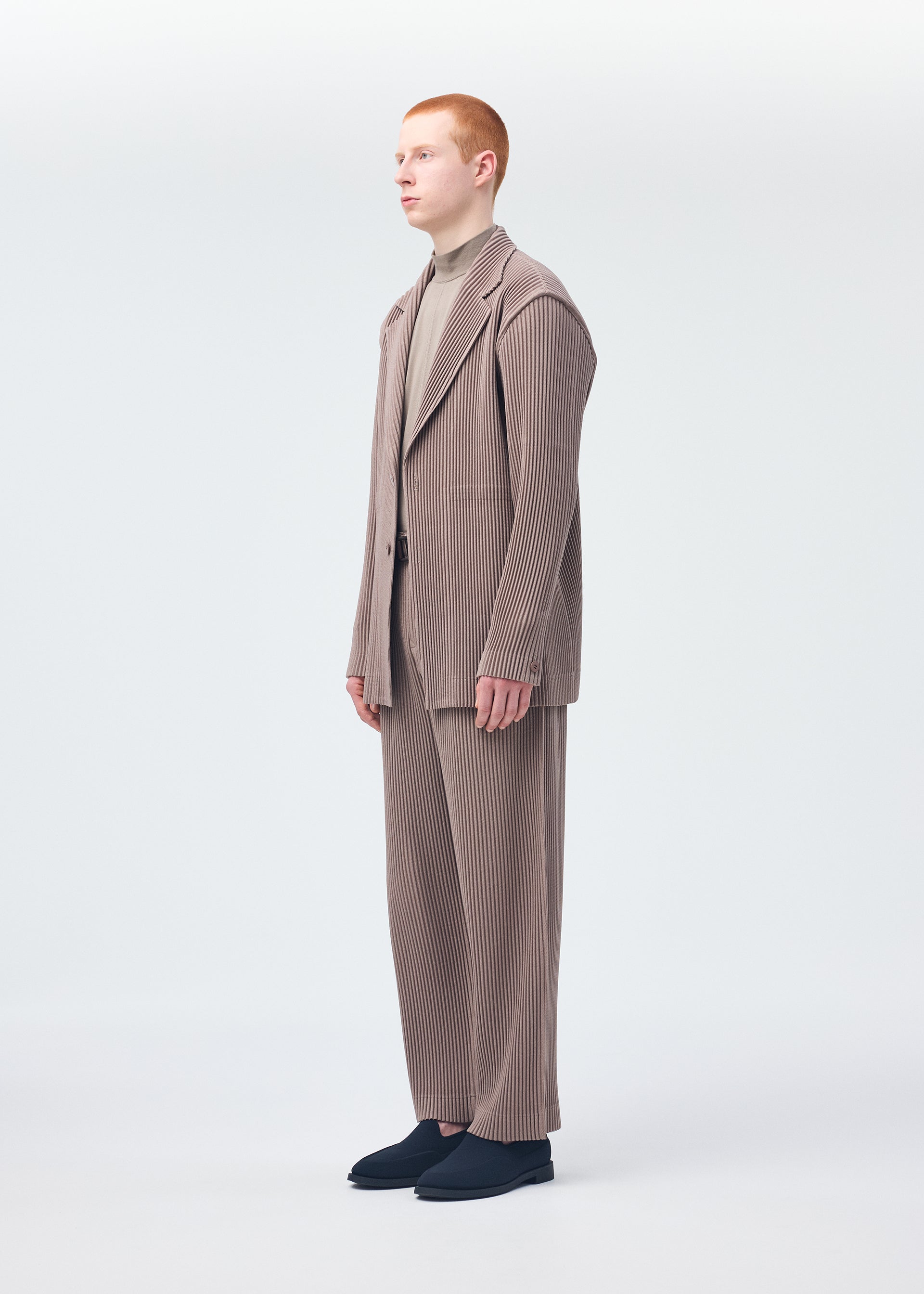 Issey Miyake Kersey Pleats sako šedé vel. 2
