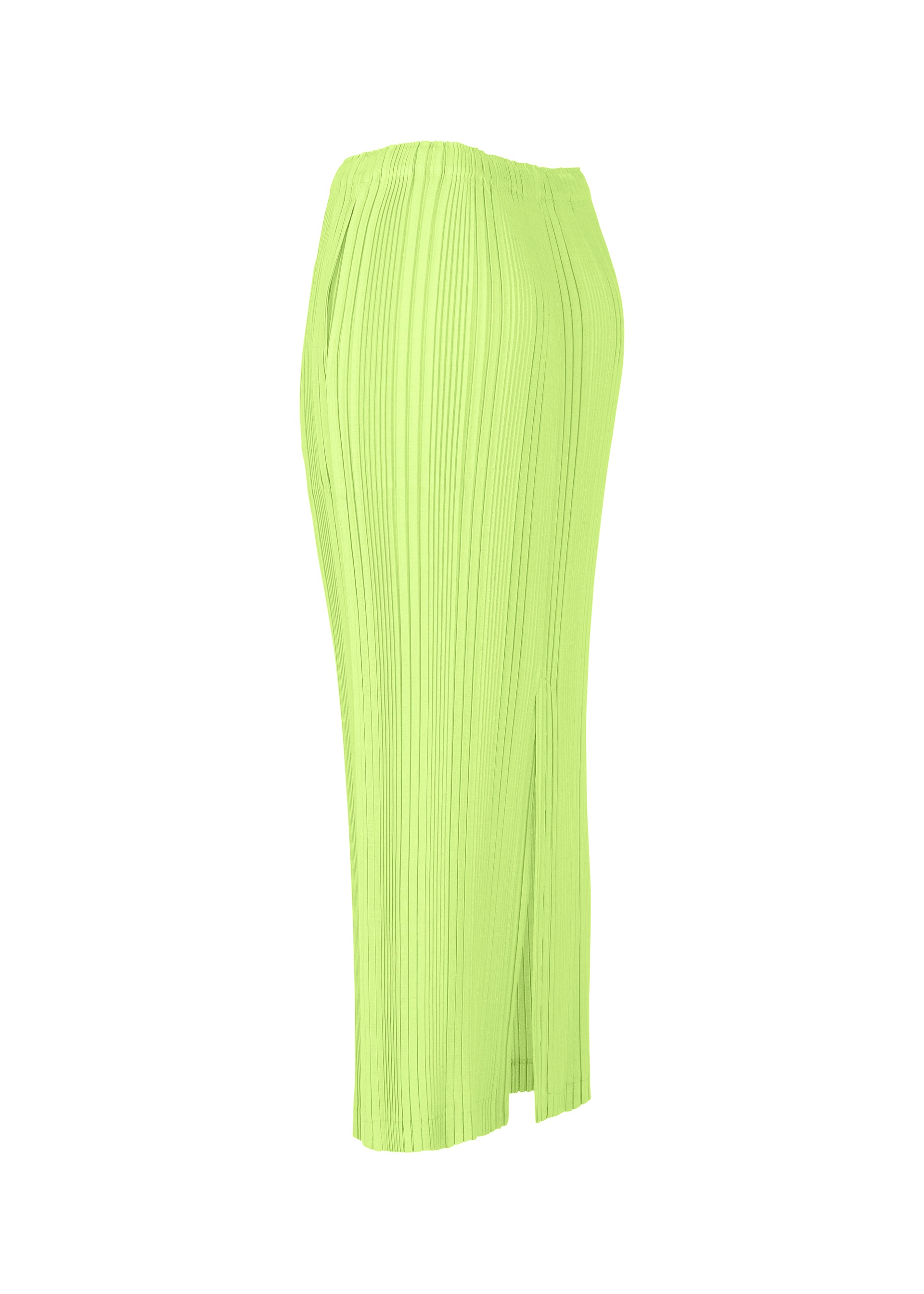 Issey Miyake Linen Rib Pleats sukně černá dlouhá