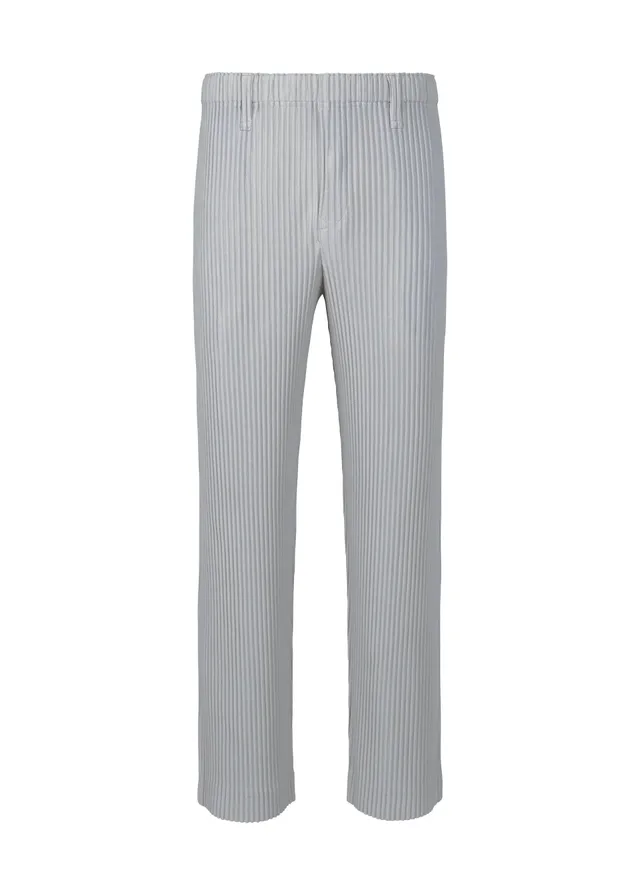 Issey Miyake Basics rovné kalhoty navy 2