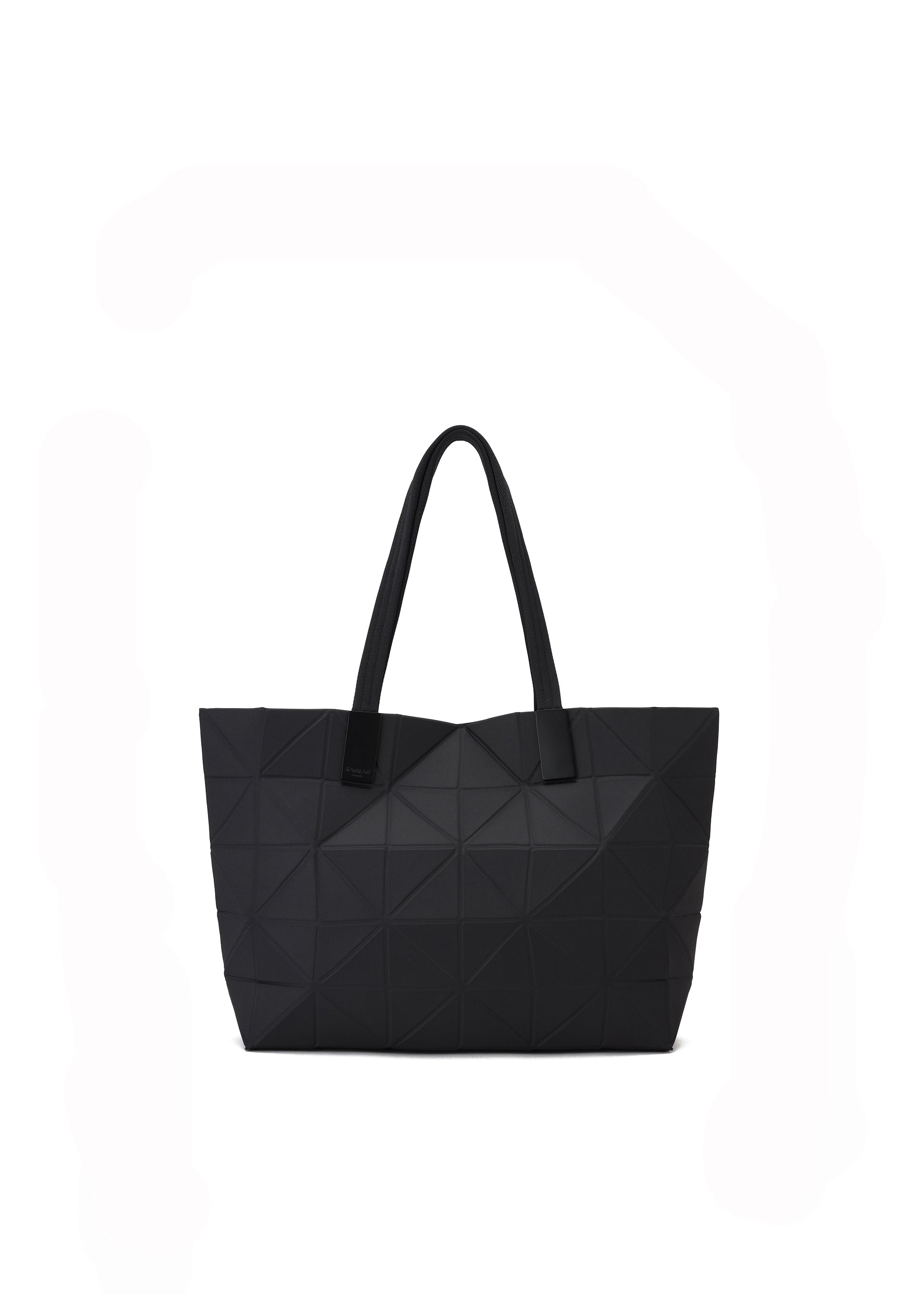 Issey Miyake Track large tote kabelka černá trojúhelník