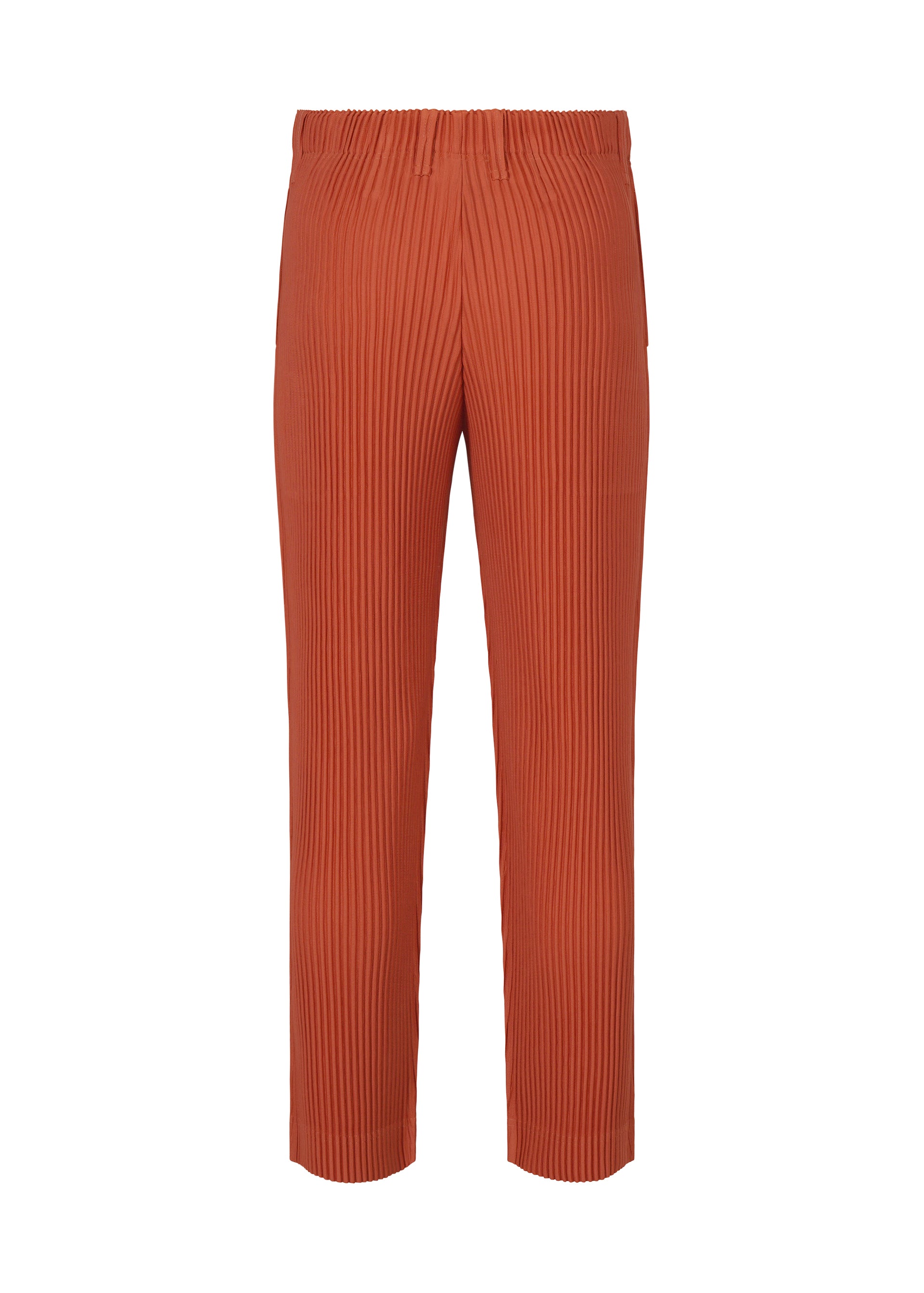 Issey Miyake Tailored Pleats 3 kalhoty růžové rovné