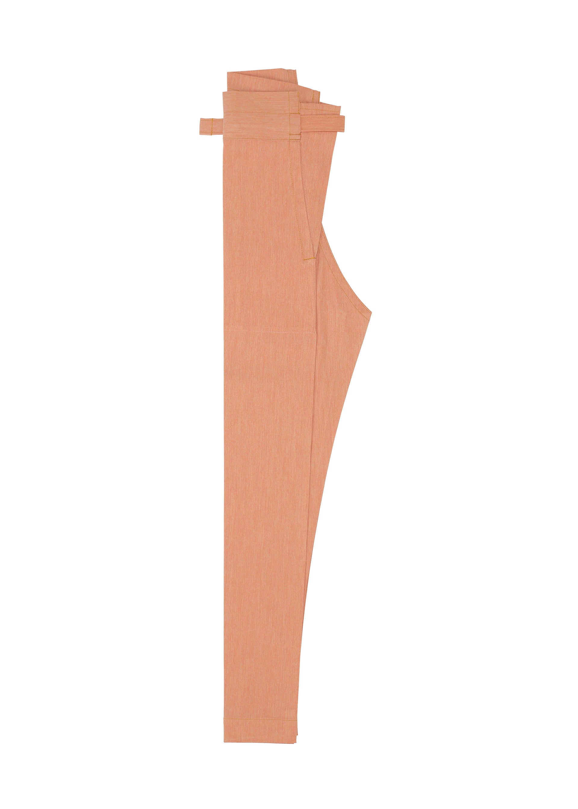 Issey Miyake Flat Denim kalhoty lososové