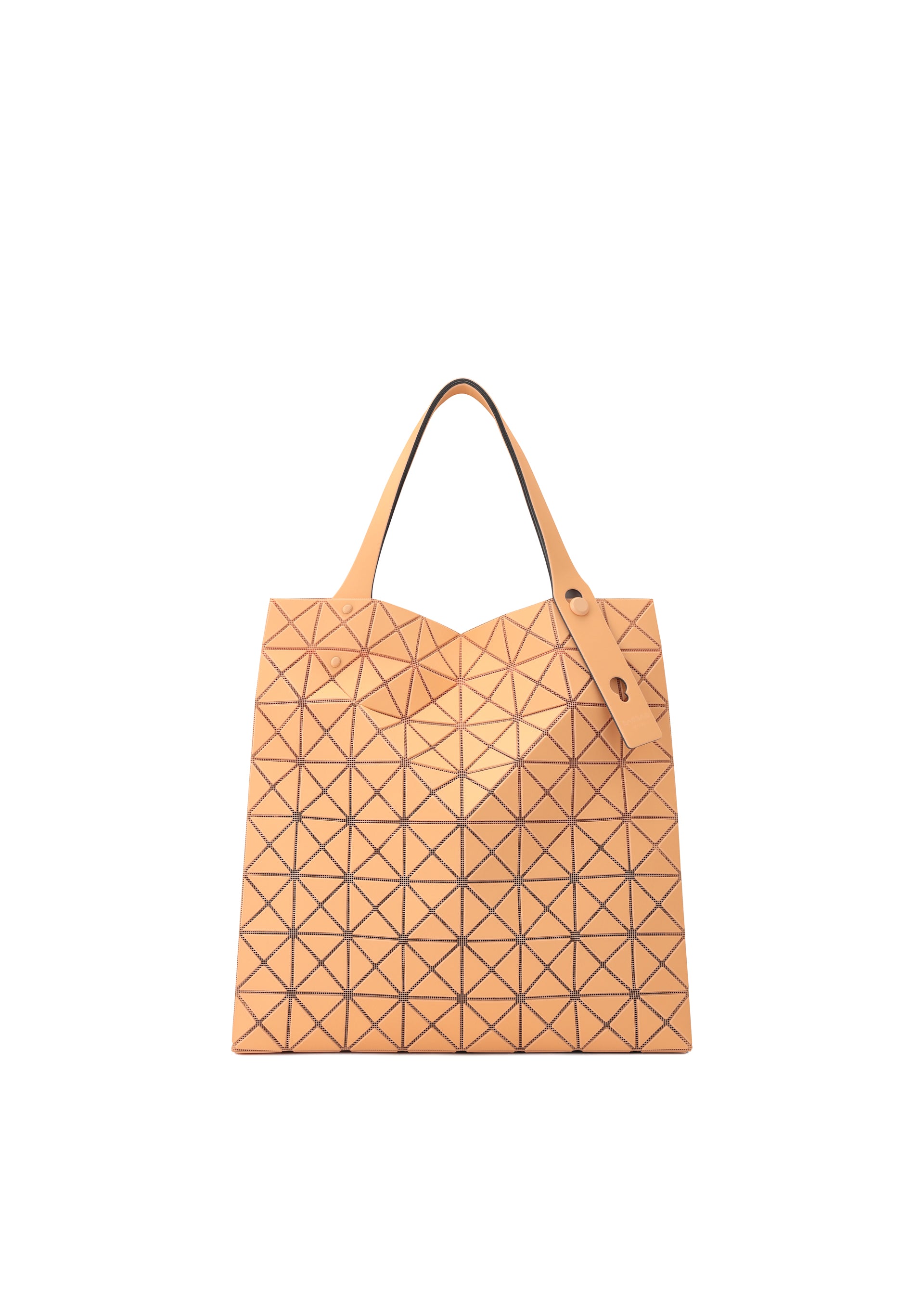 Issey Miyake Prism Plus tote světle šedá skládací