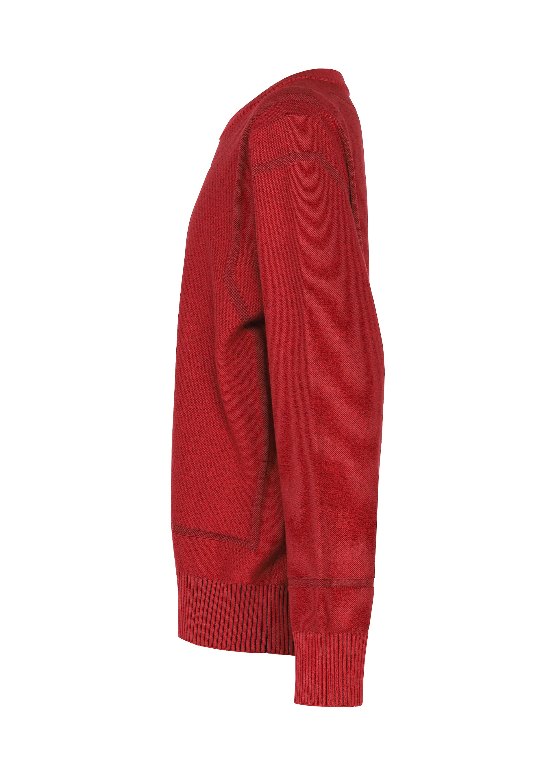 Issey Miyake TYPE-K 010 pletený top černá dlouhý rukáv