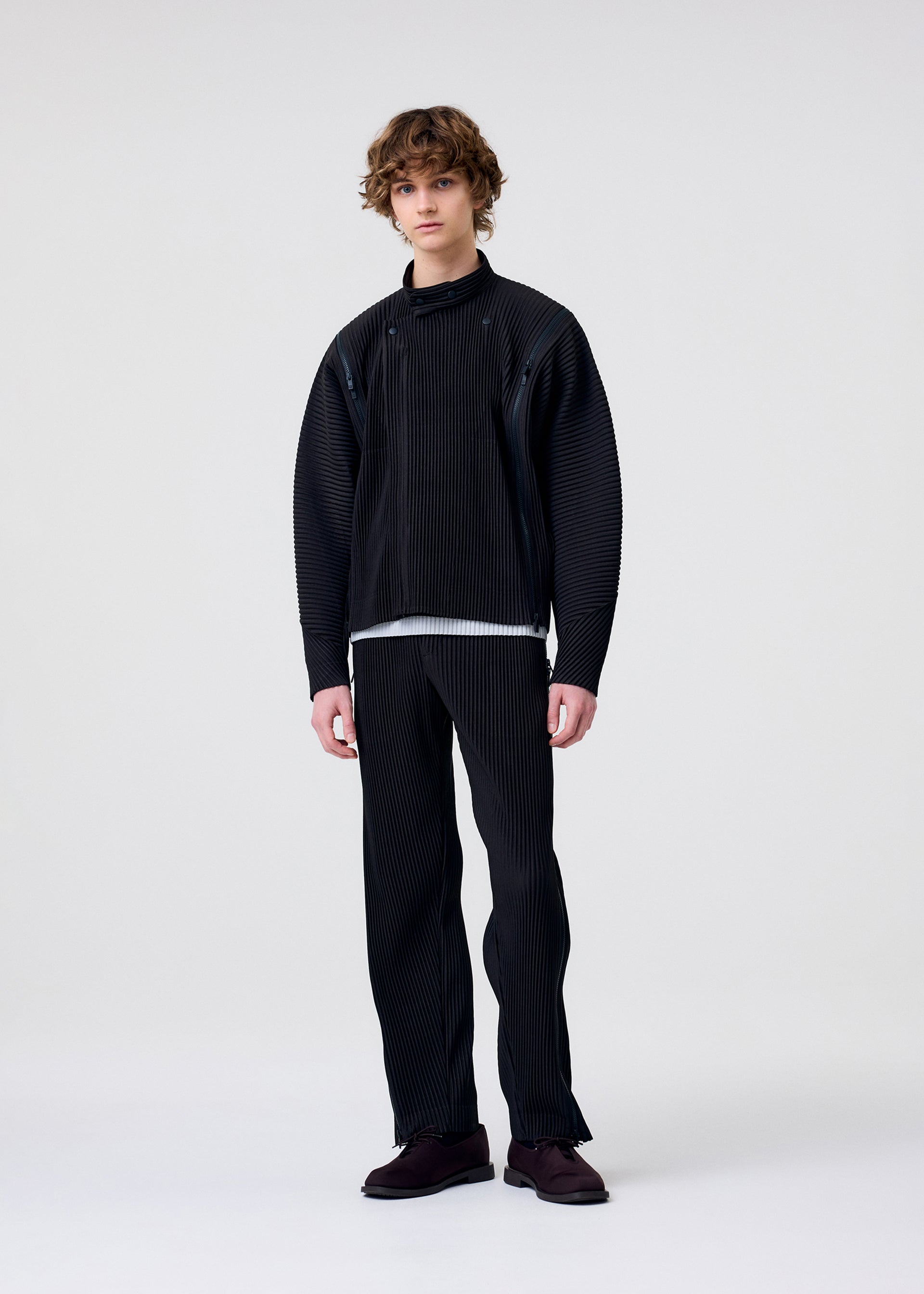 Issey Miyake Homme Plissé Multi-Fastened bunda hnědá vel. 3