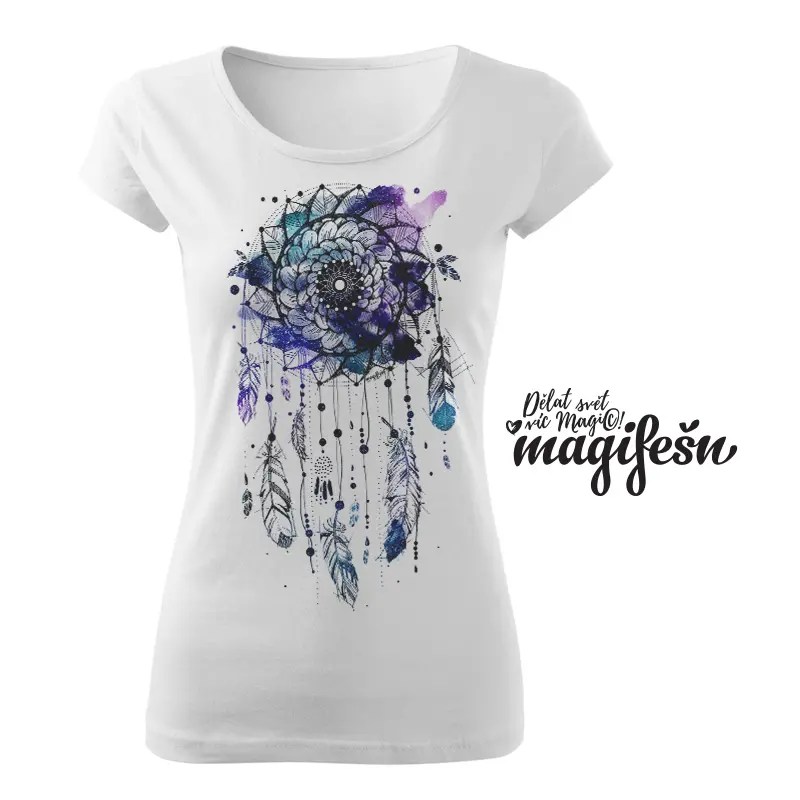 Magifešn XX Dreamcatcher Space tričko z biobavlny