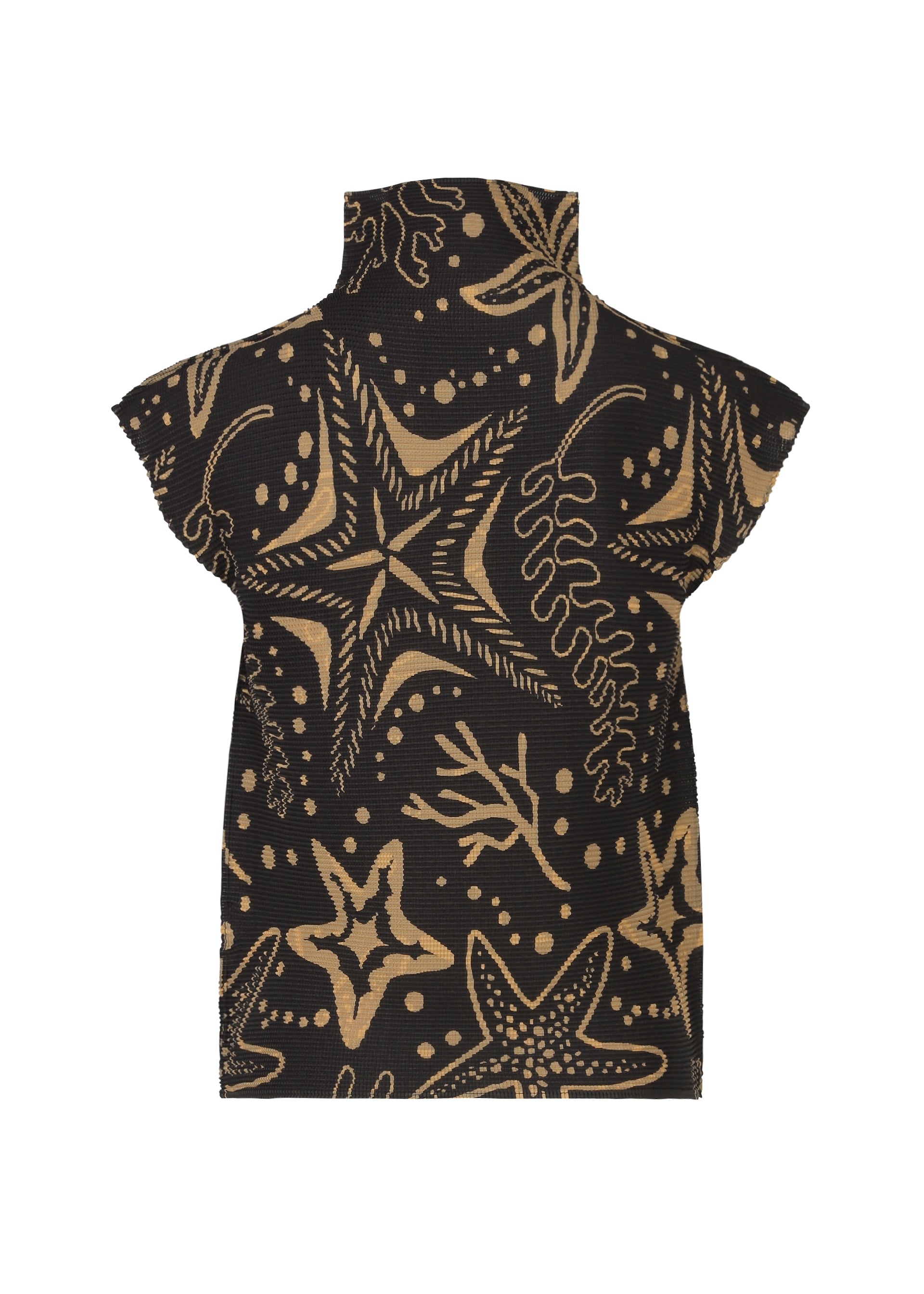 me ISSEY MIYAKE STARFISH top černá plisovaný