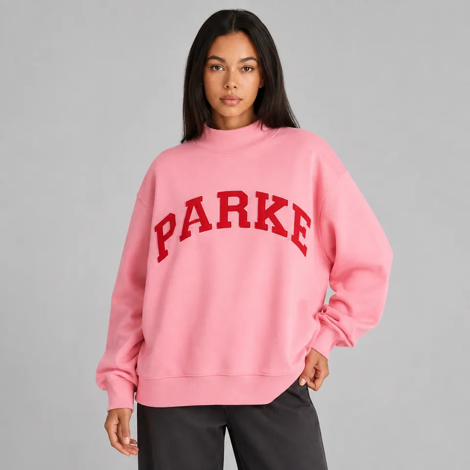 Norielle Varsity oversize mikina námořní S s potiskem