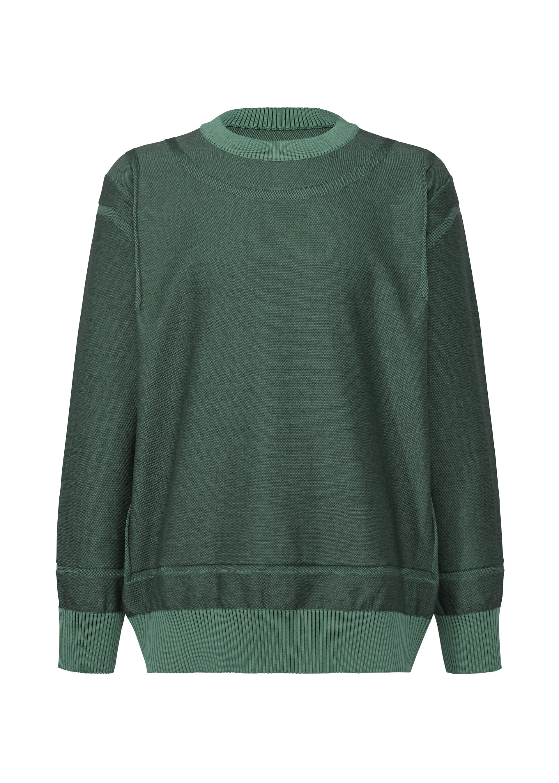 Issey Miyake Type-K 005 svetr šedý s dlouhým rukávem