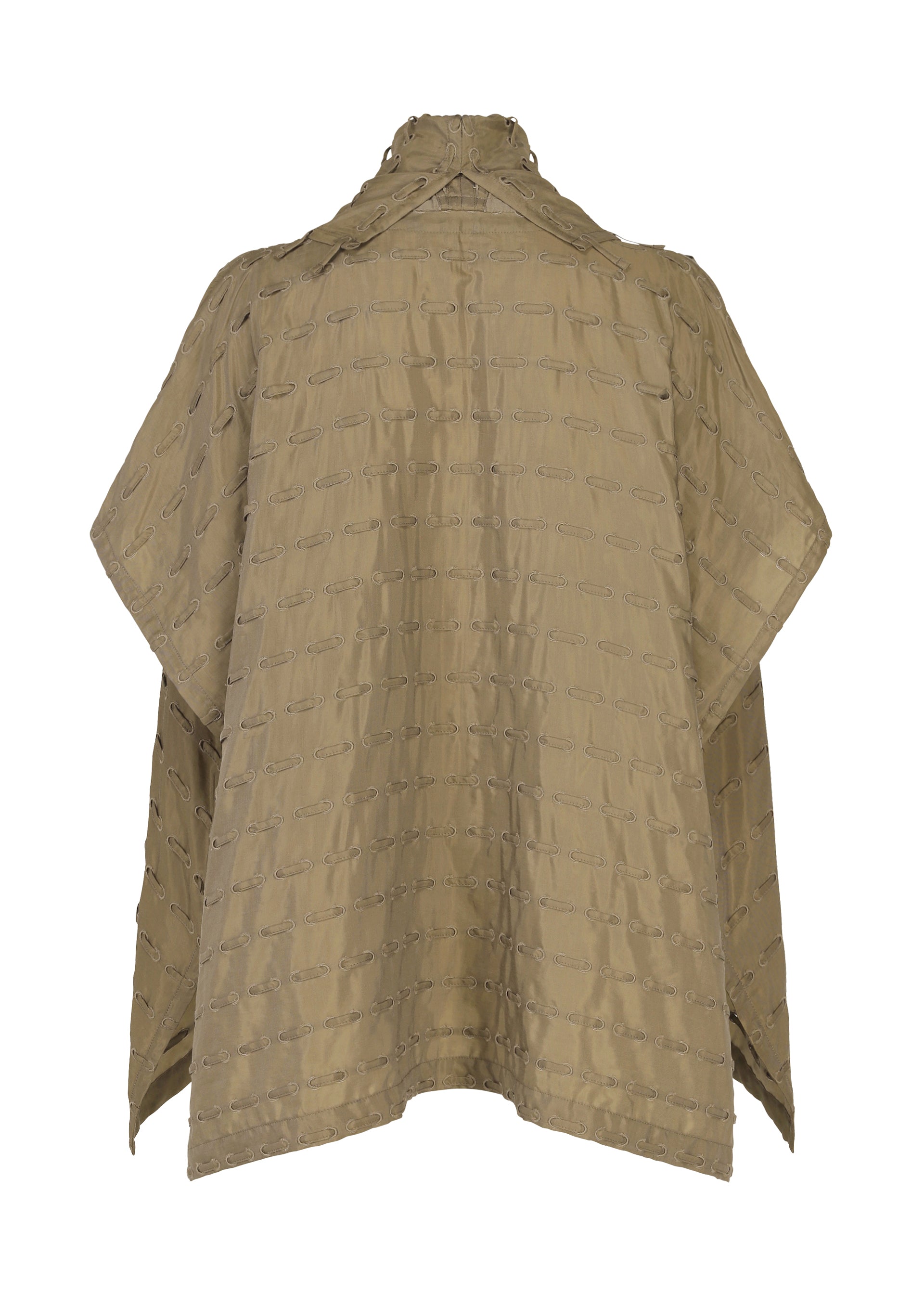 Issey Miyake Hole & Line kardigan khaki vel. 2 děrovaný