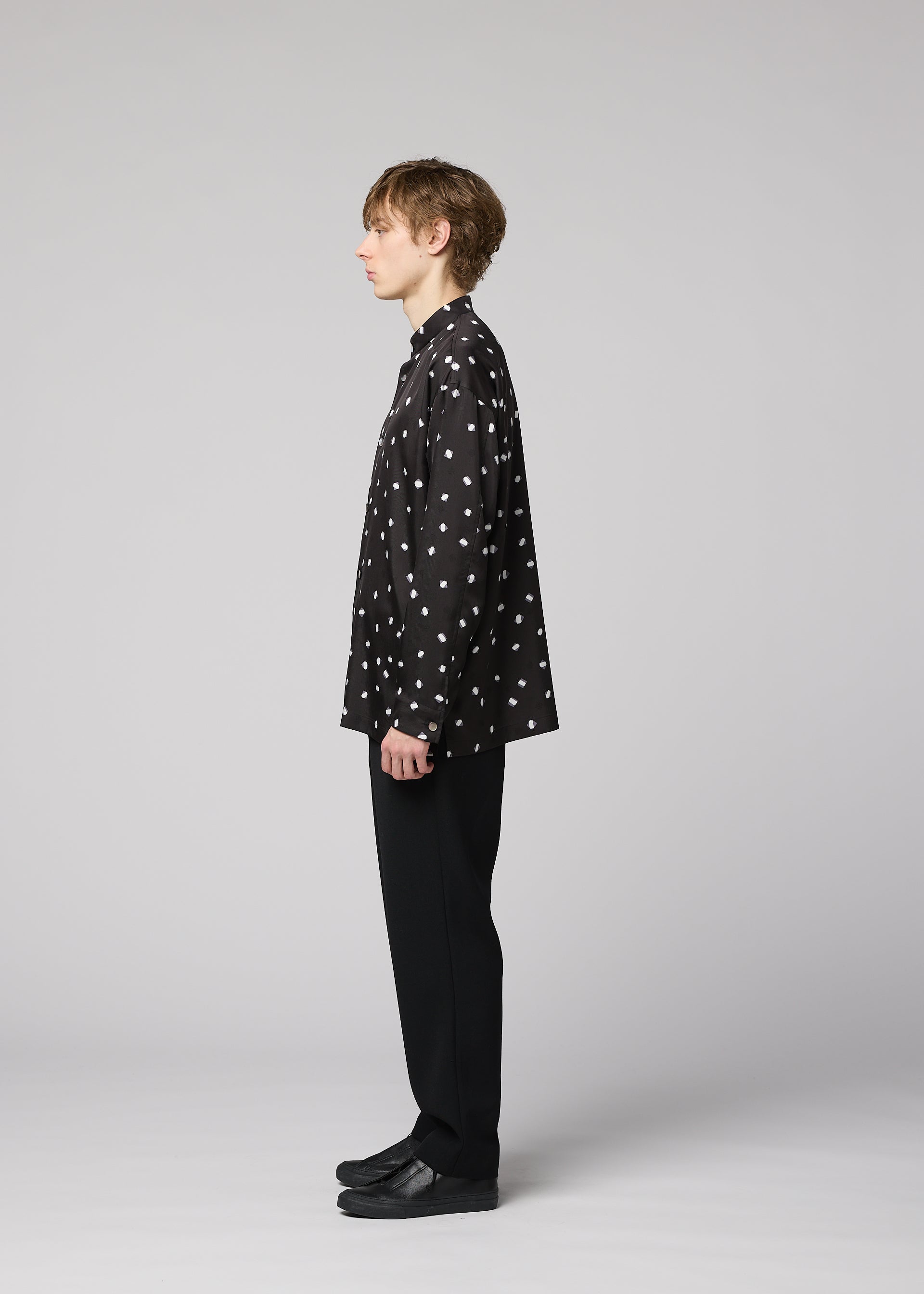 Issey Miyake Merry Satin košile černá vel. 2 satén