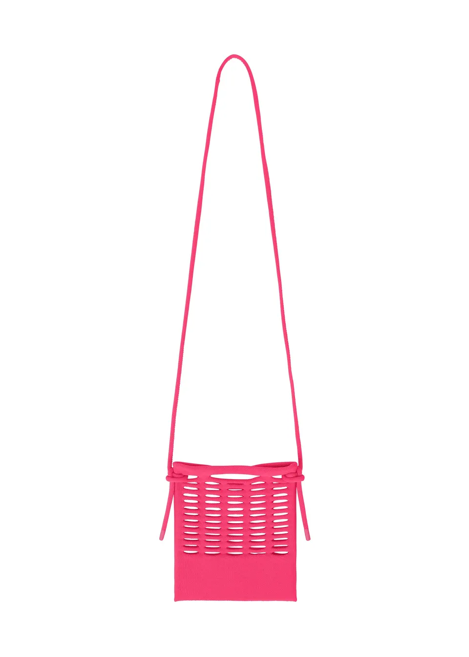 Issey Miyake Mokko S.C. mini kabelka růžová pletená