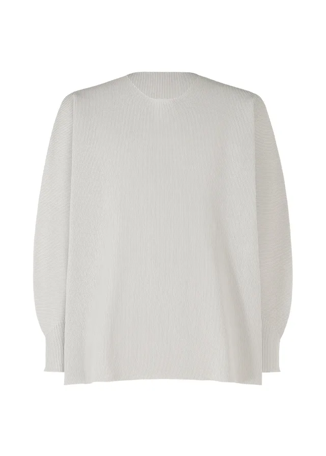 Issey Miyake Basic Knit triko světle šedá dlouhý rukáv