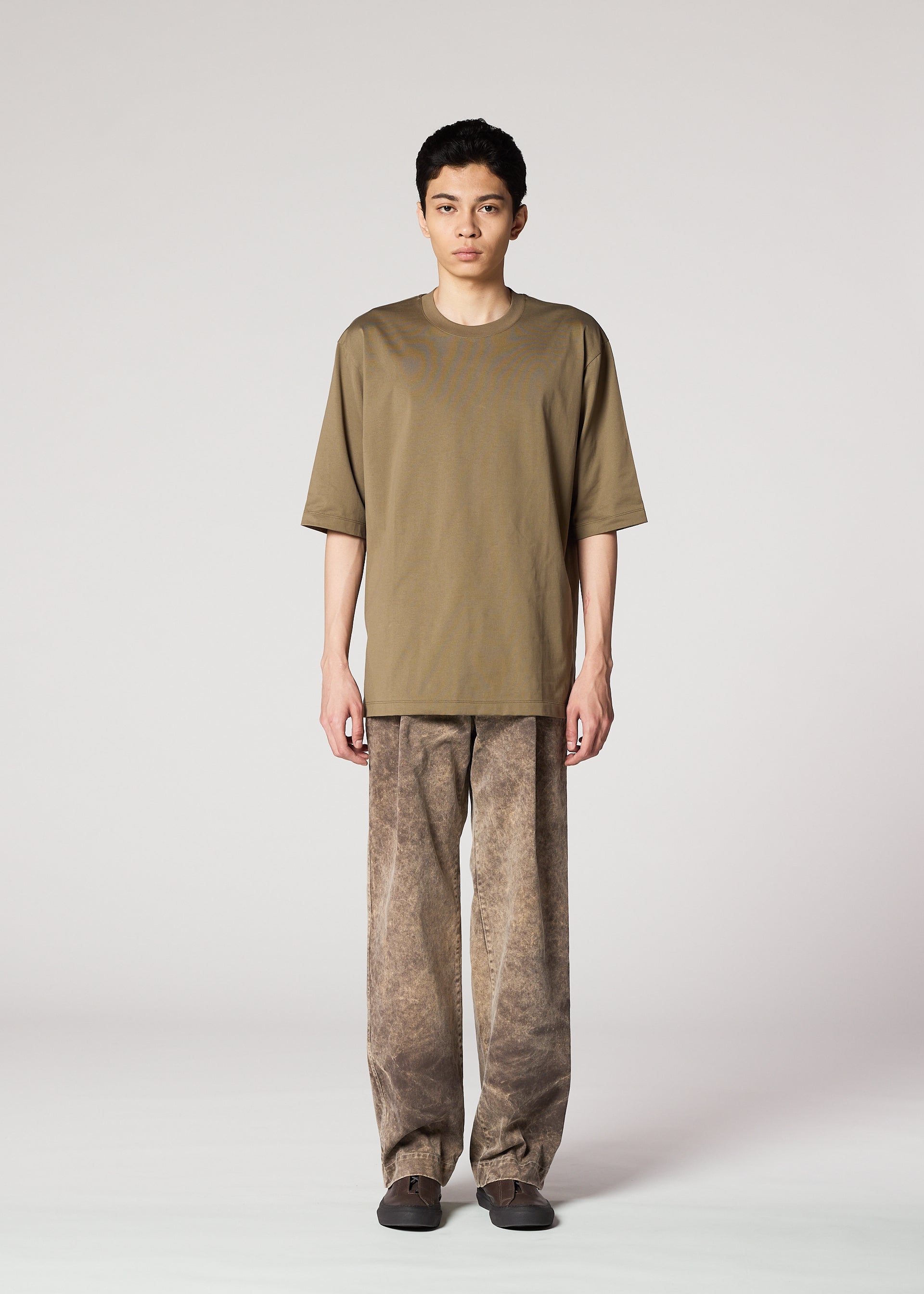 Issey Miyake Elements kalhoty černé bavlněné