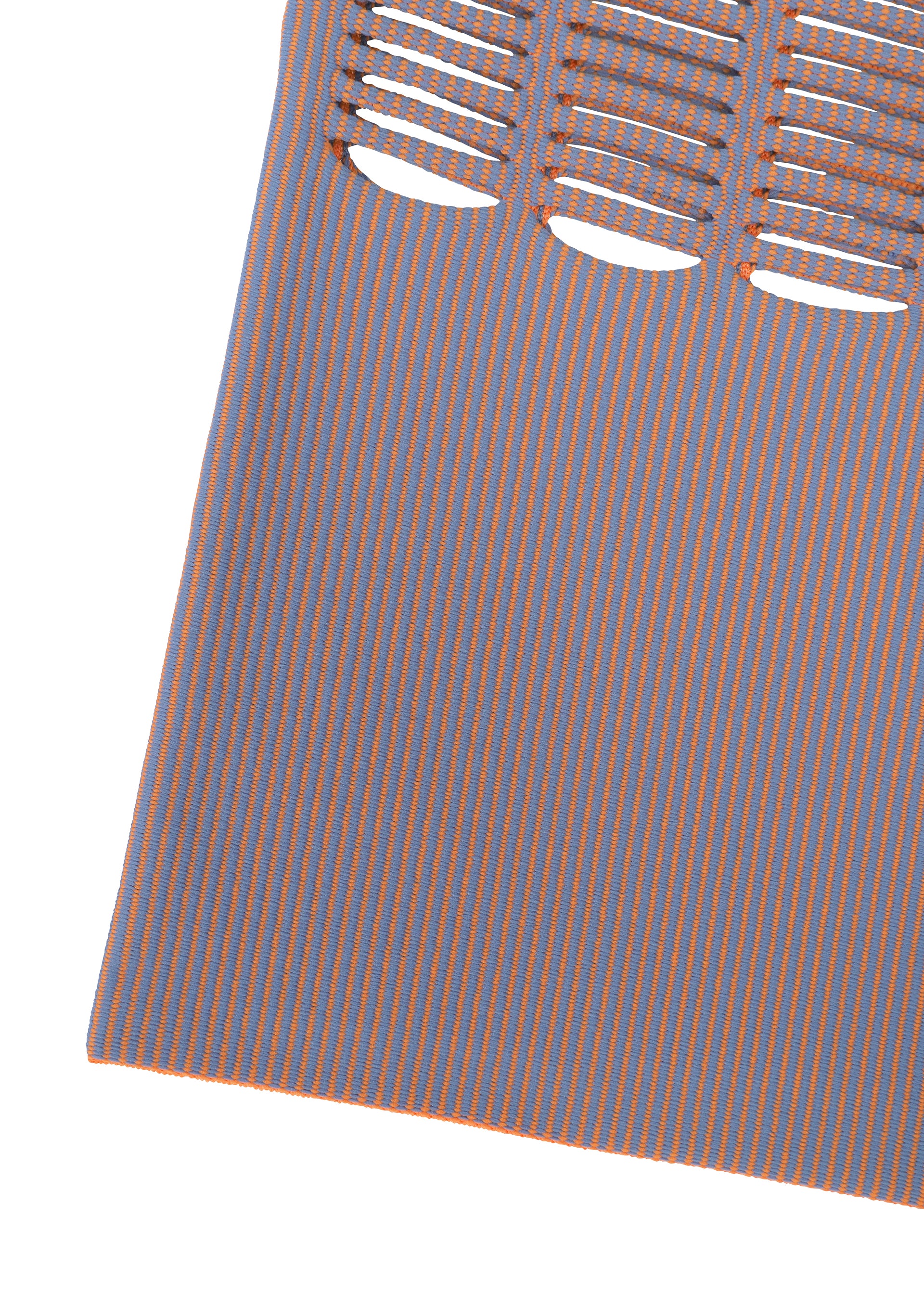Issey Miyake Mokko Wale tote taška off white beige pruhovaná