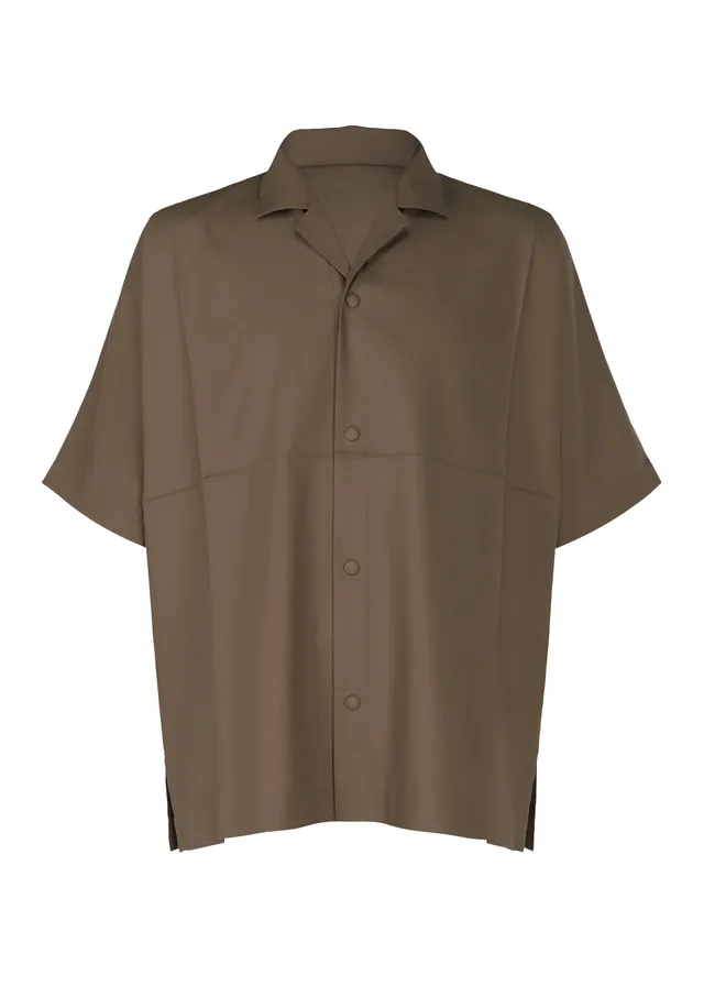 Issey Miyake IM Men Compact Shirt košile khaki skládací