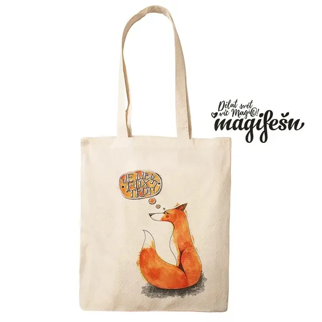 Magifešn MEDIUM taška Je libo FOX TROT recyklovaná