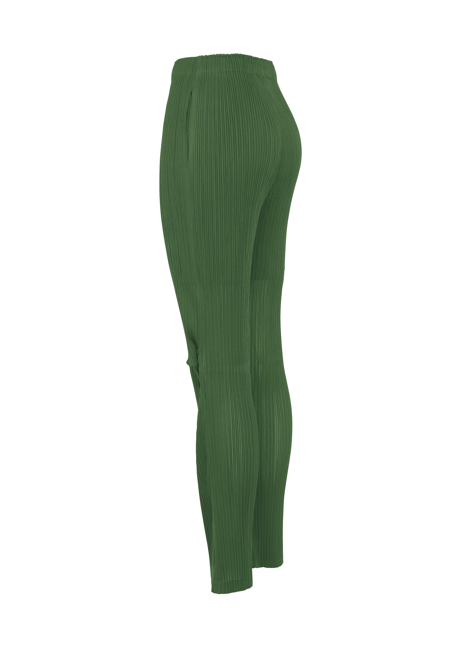 Issey Miyake Sheer Slit Pleats kalhoty černé průsvitné