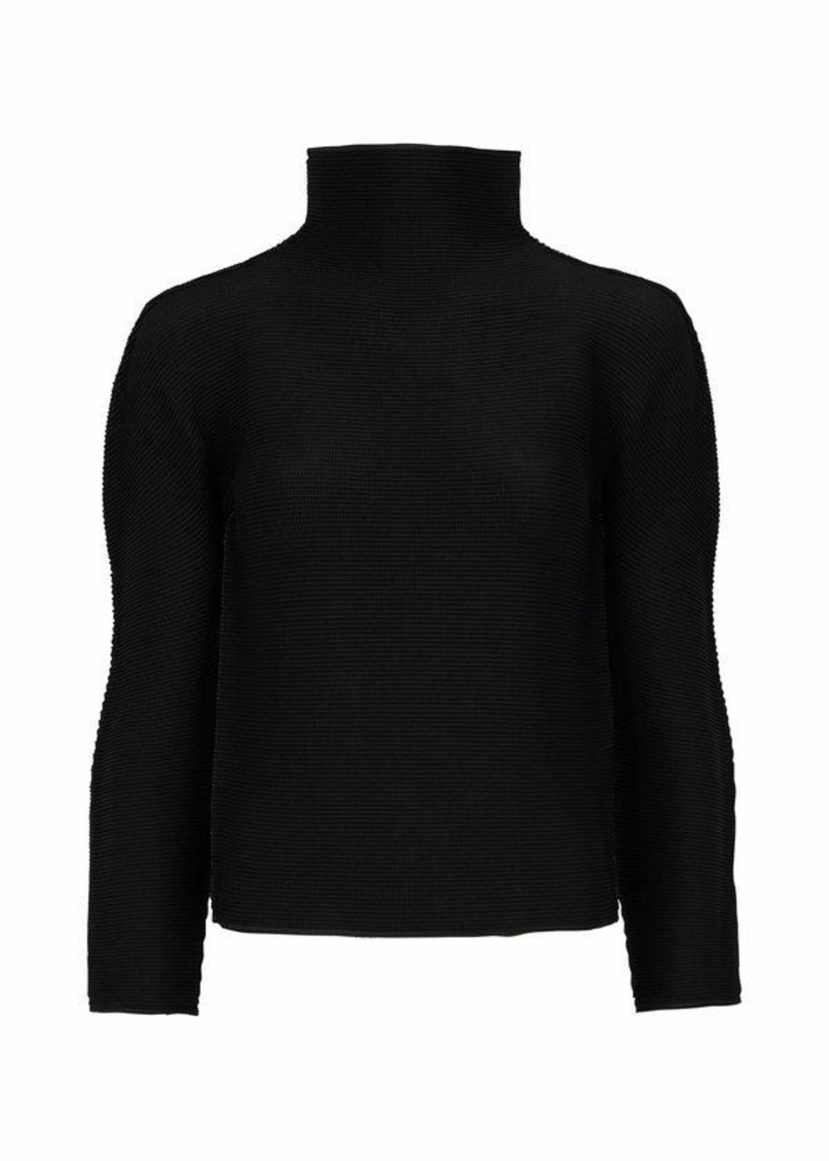 Issey Miyake Stretch Pleats top s rolákem bílý plisovaný