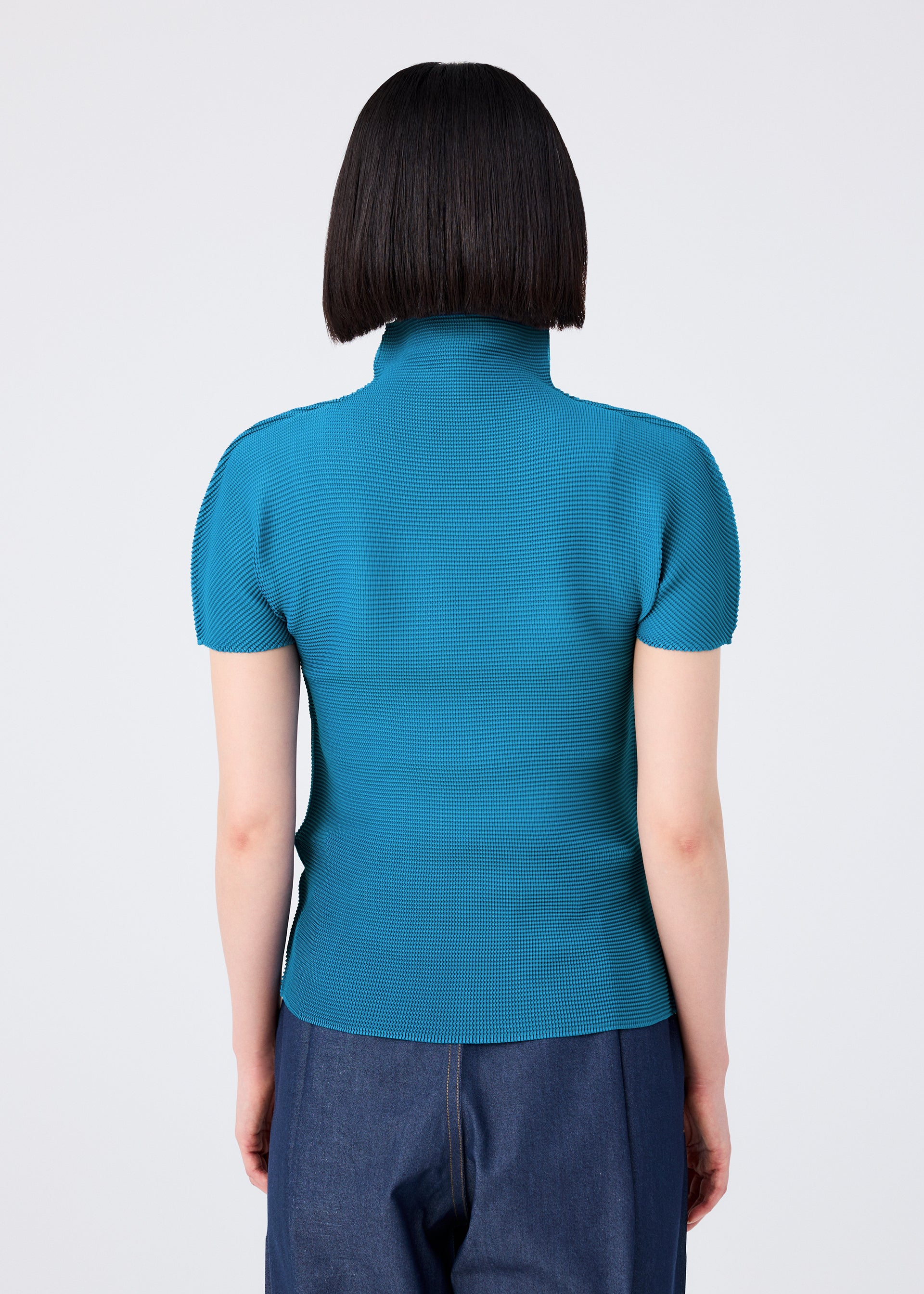 Issey Miyake Stretch Pleats 6 top žlutý
