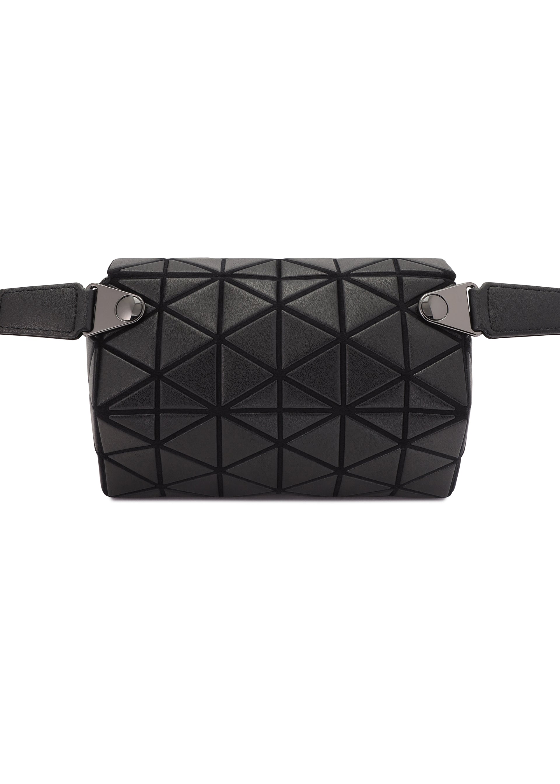 Issey Miyake Hexagon kabelka Matte Black koženková