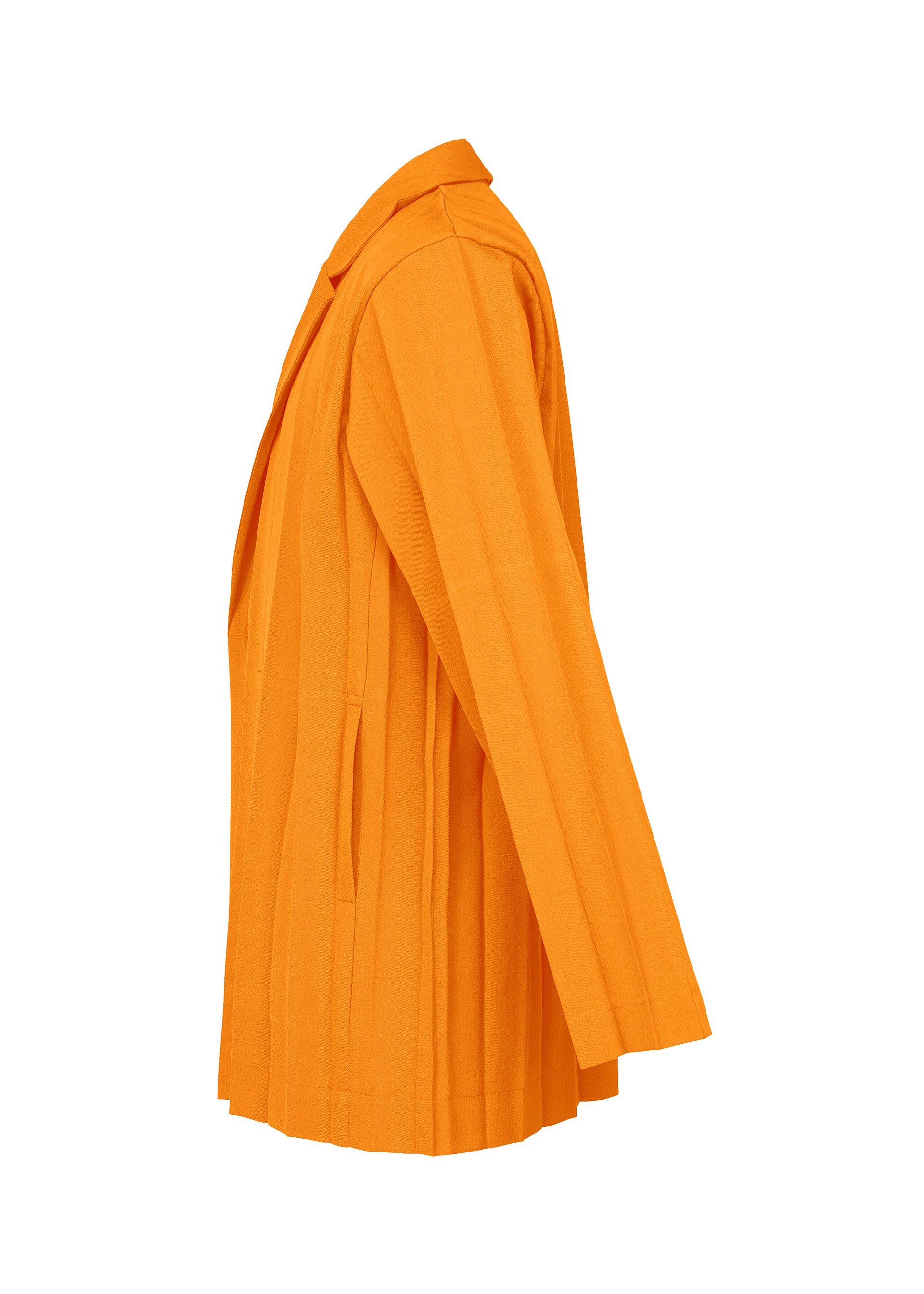Issey Miyake Edge Ensemble sako White Blue plisované