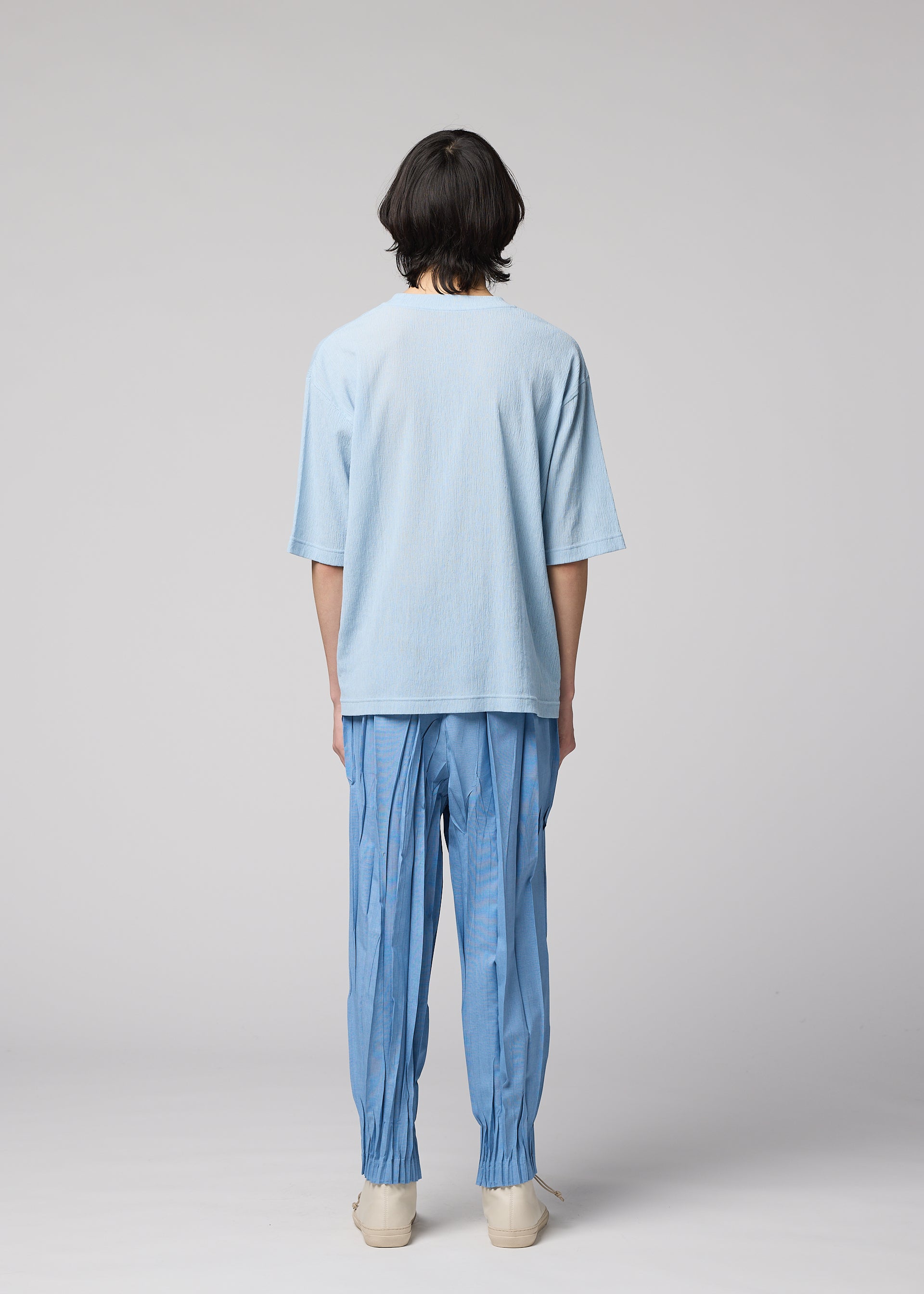 Issey Miyake IM Men Crepe Tuck Jersey tričko black