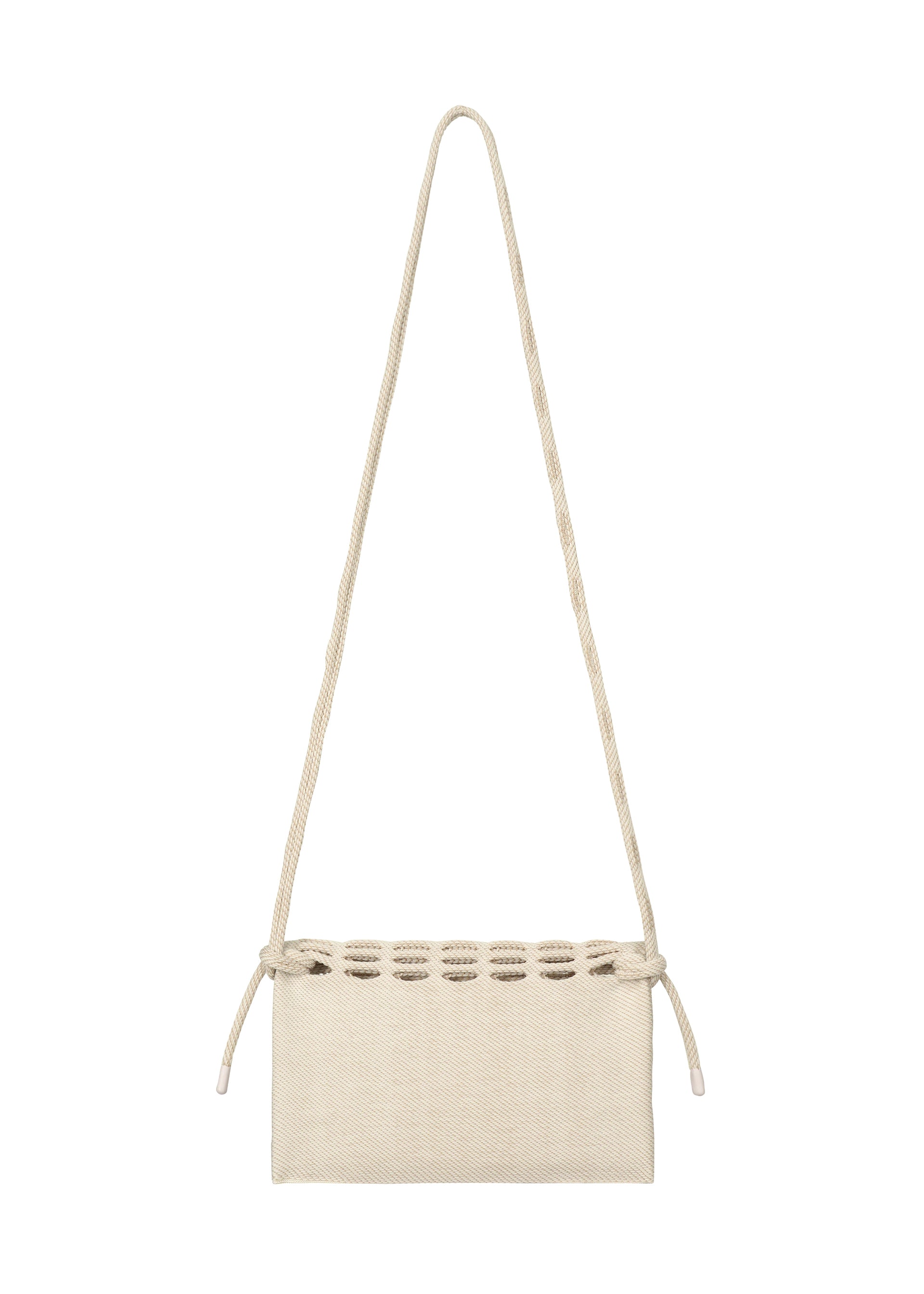 Issey Miyake Mokko Twill kabelka béžová pletená