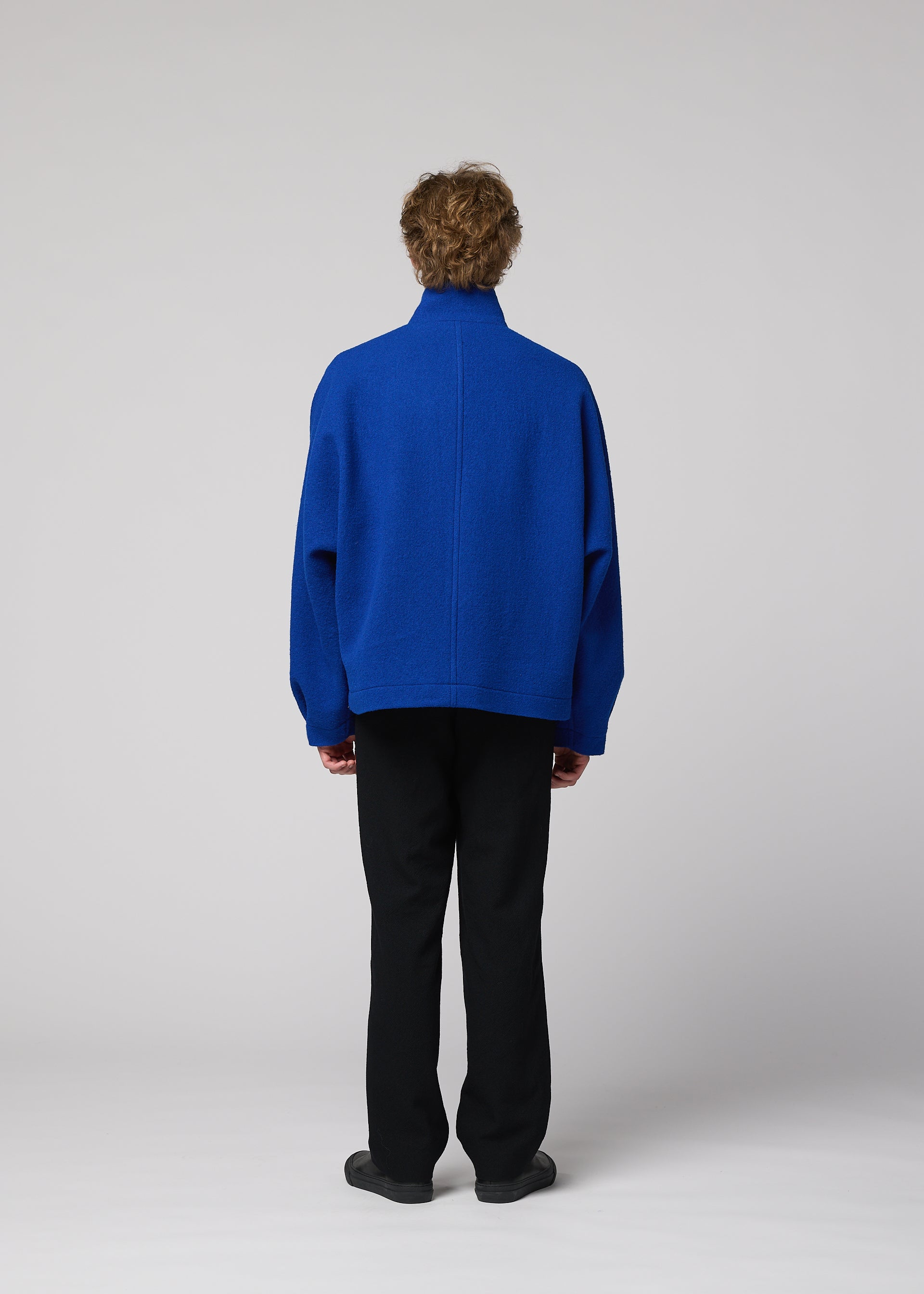 Issey Miyake FULLER WOOL bunda black vlněná